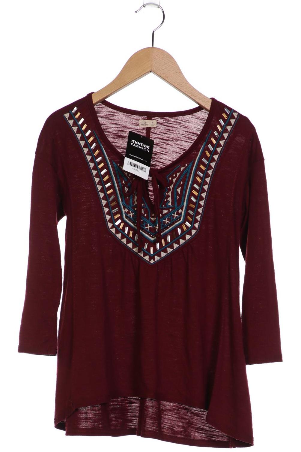 

Hollister Damen Langarmshirt, bordeaux, Gr. 34