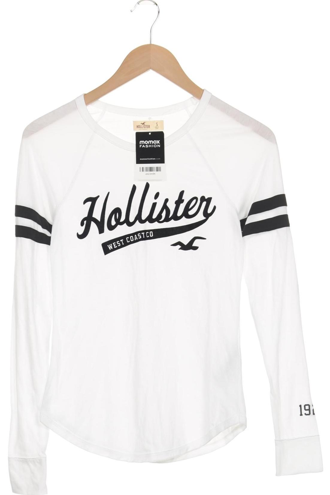 

Hollister Damen Langarmshirt, weiß, Gr. 36