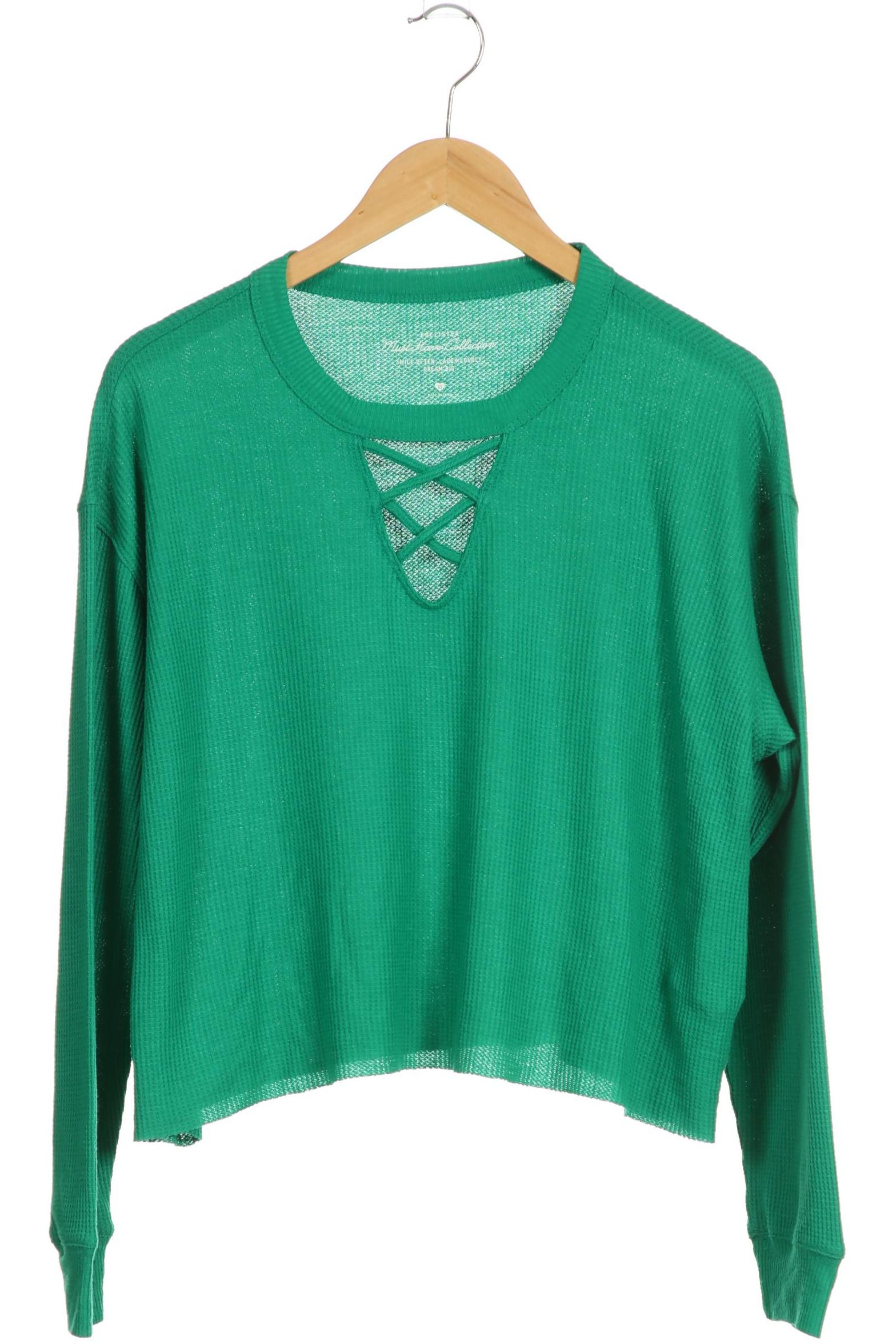 

Hollister Damen Langarmshirt, grün, Gr. 34