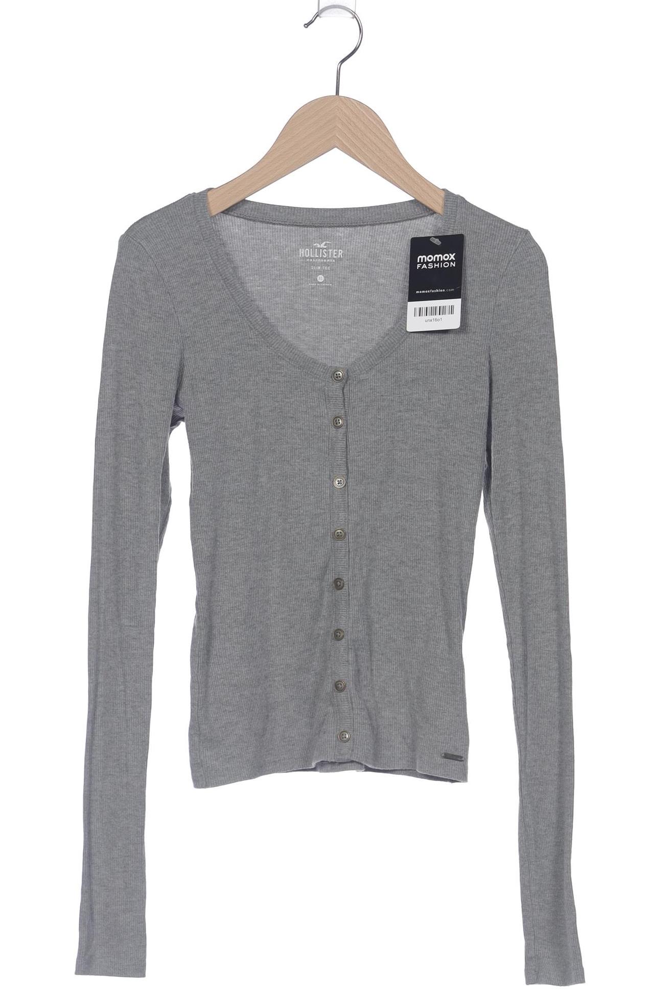 

Hollister Damen Langarmshirt, grau, Gr. 34