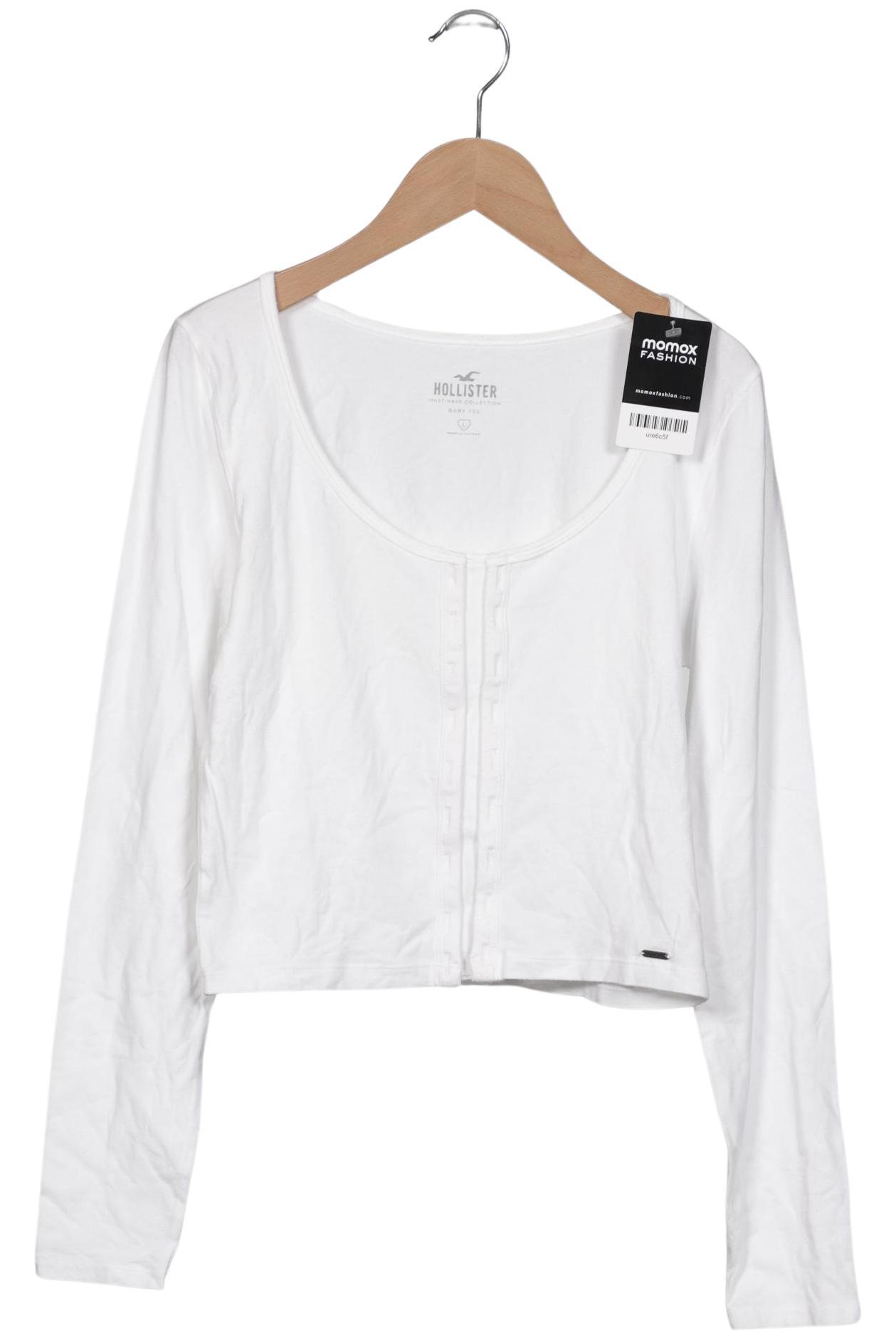 

Hollister Damen Langarmshirt, weiß, Gr. 42