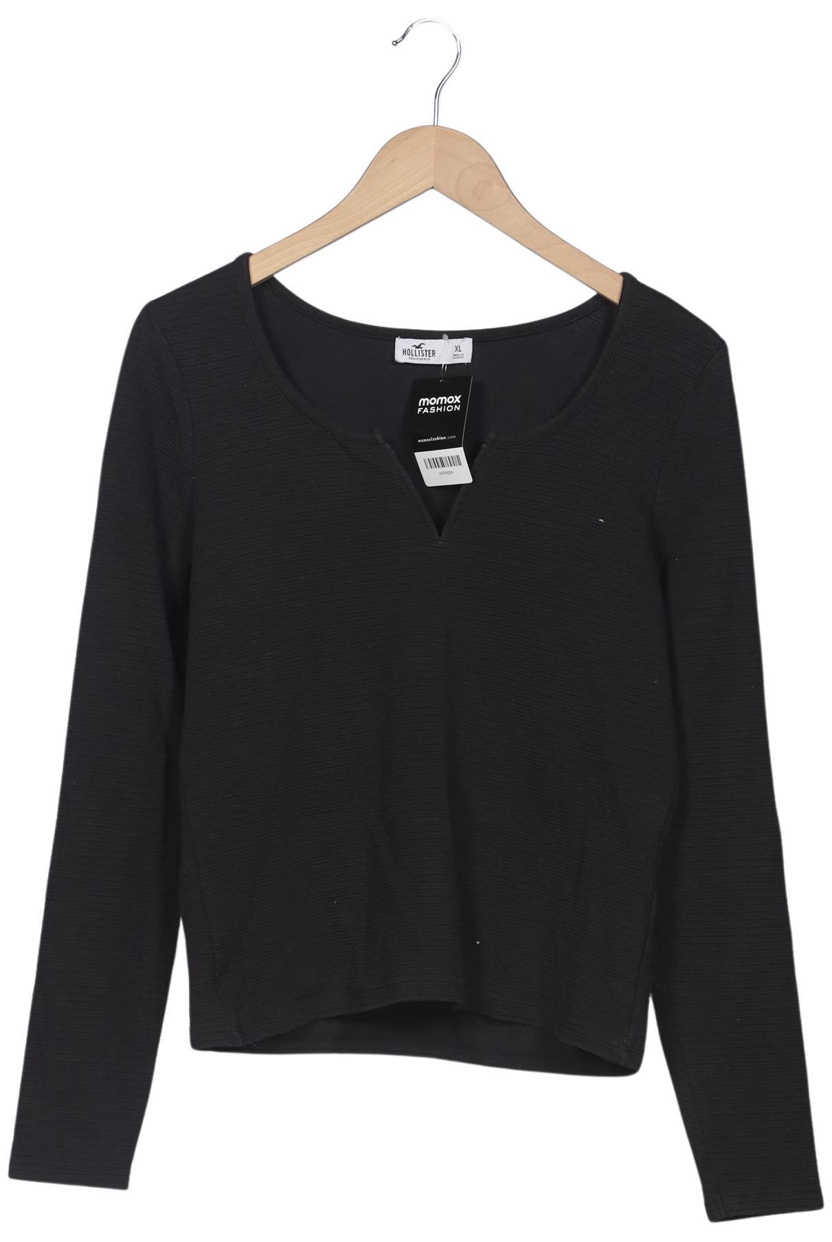 

Hollister Damen Langarmshirt, schwarz, Gr. 44
