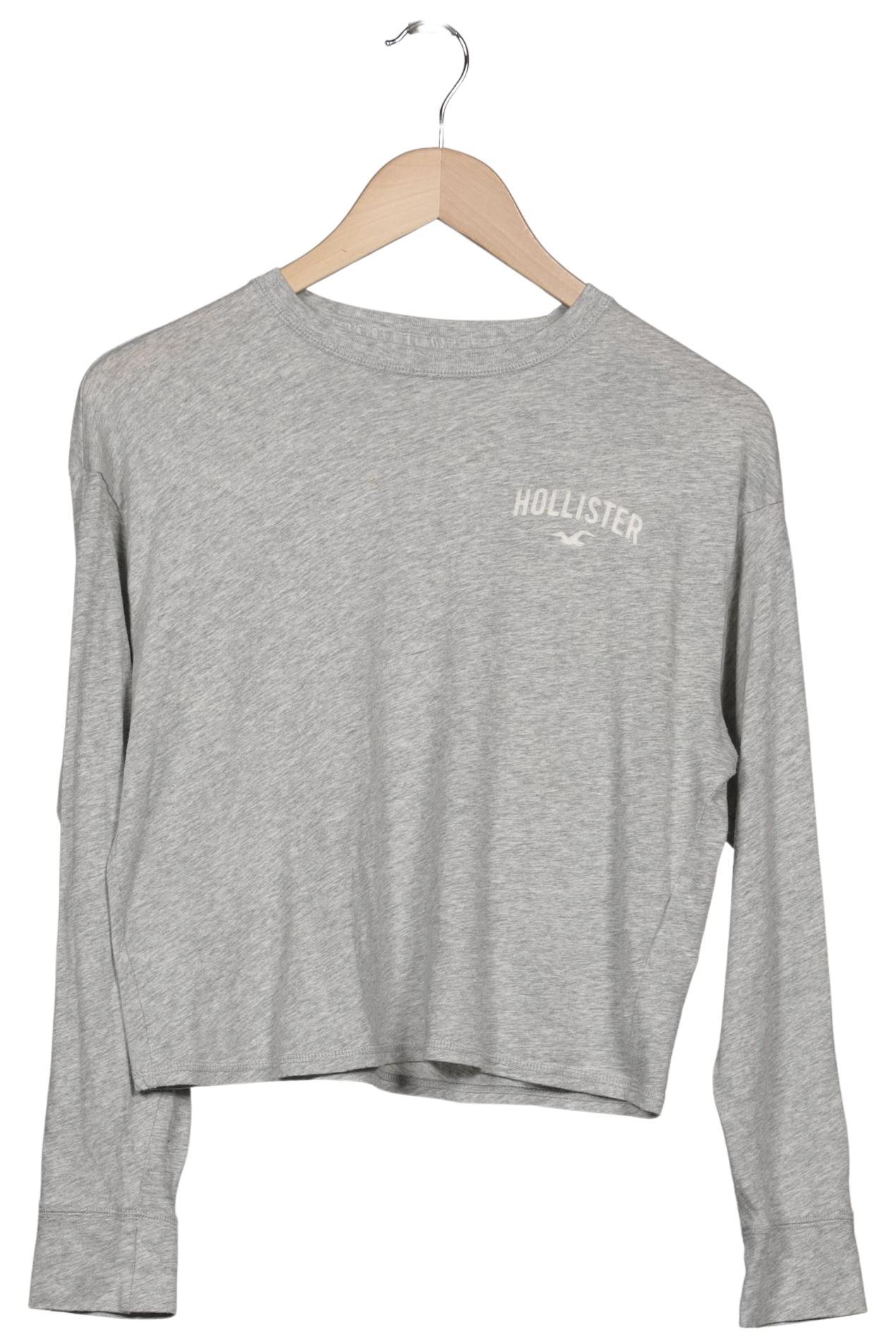 

Hollister Damen Langarmshirt, grau, Gr. 34