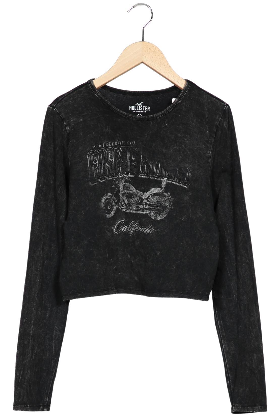 

Hollister Damen Langarmshirt, schwarz, Gr. 42