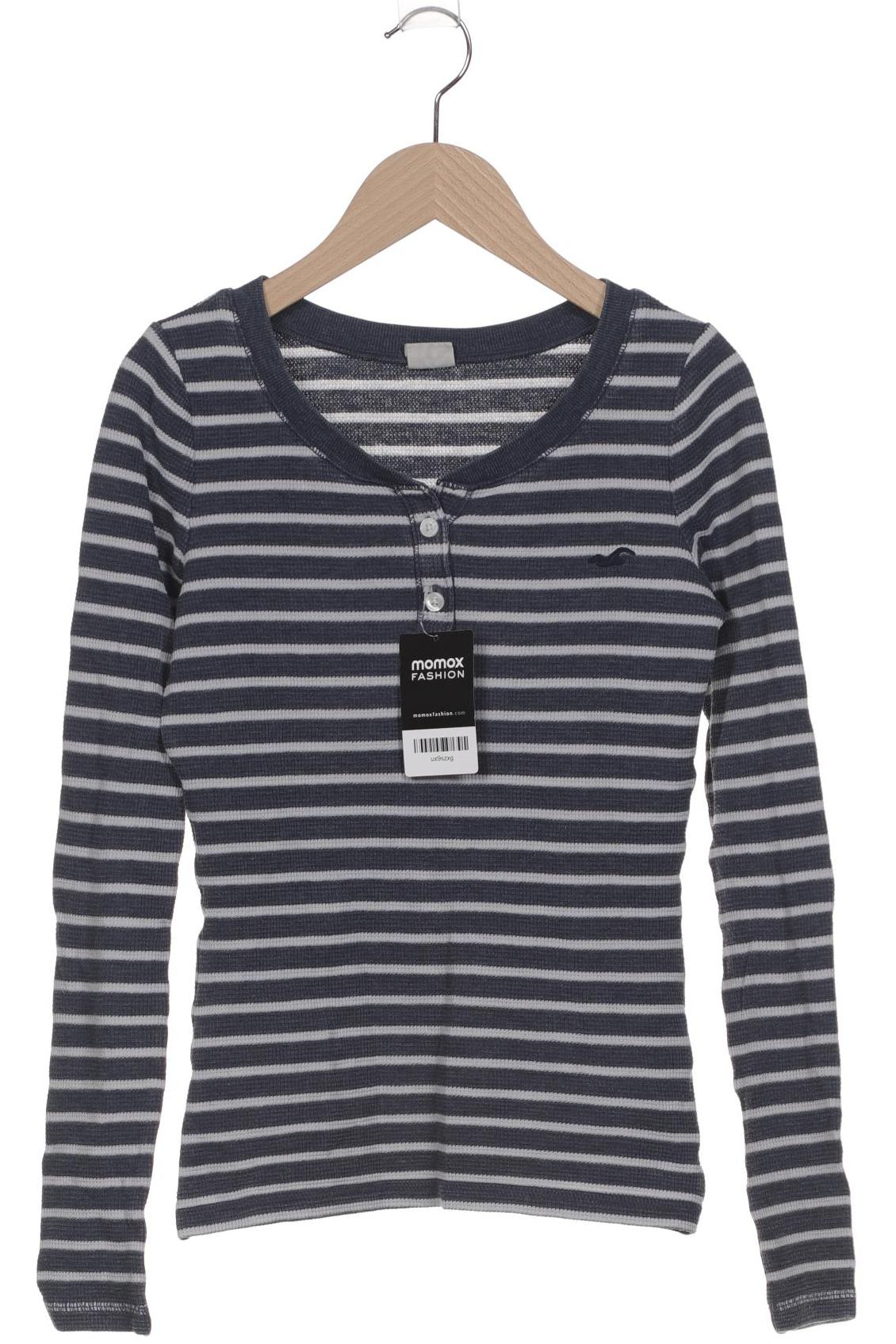 

Hollister Damen Langarmshirt, blau, Gr. 34