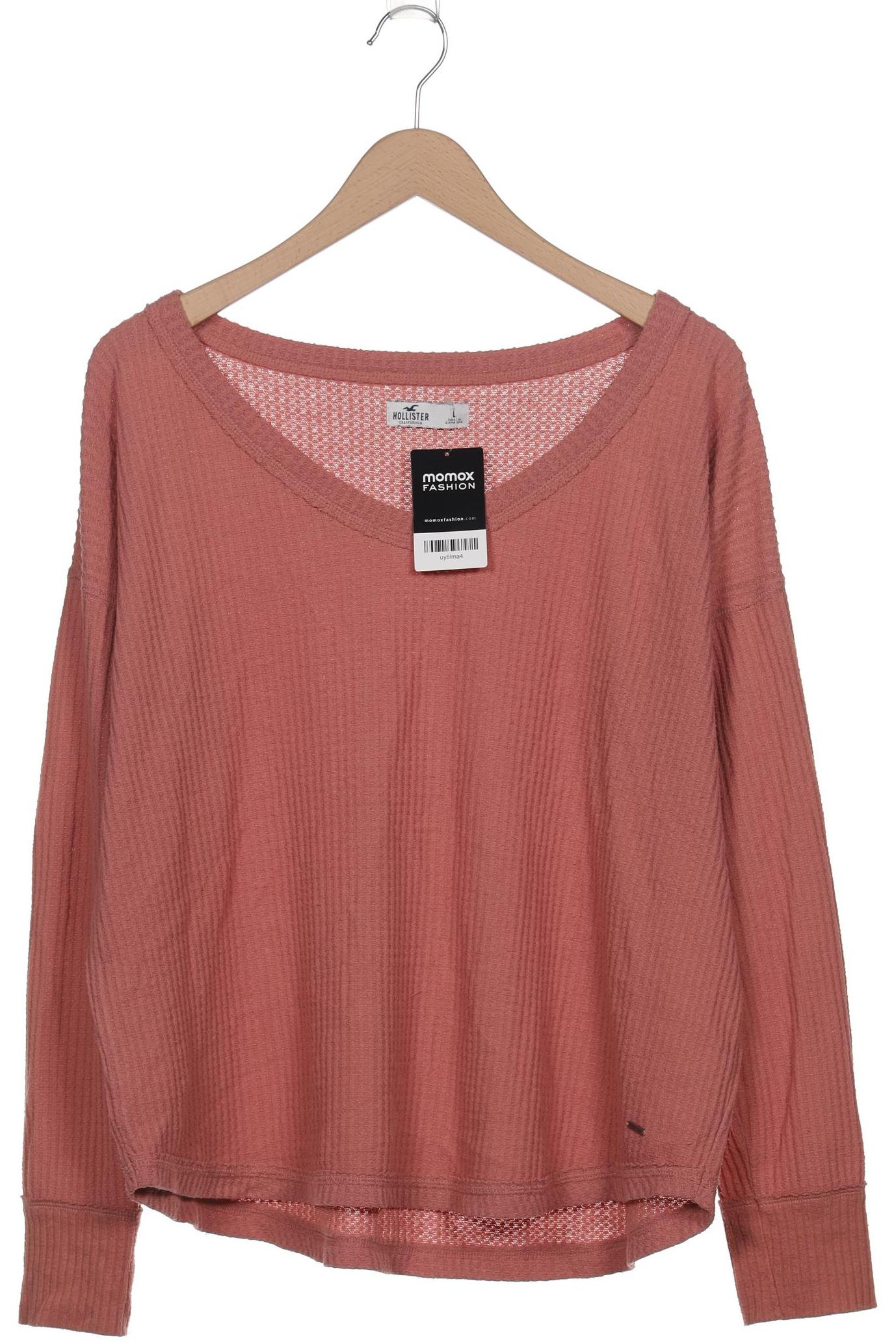 

Hollister Damen Langarmshirt, pink, Gr. 42