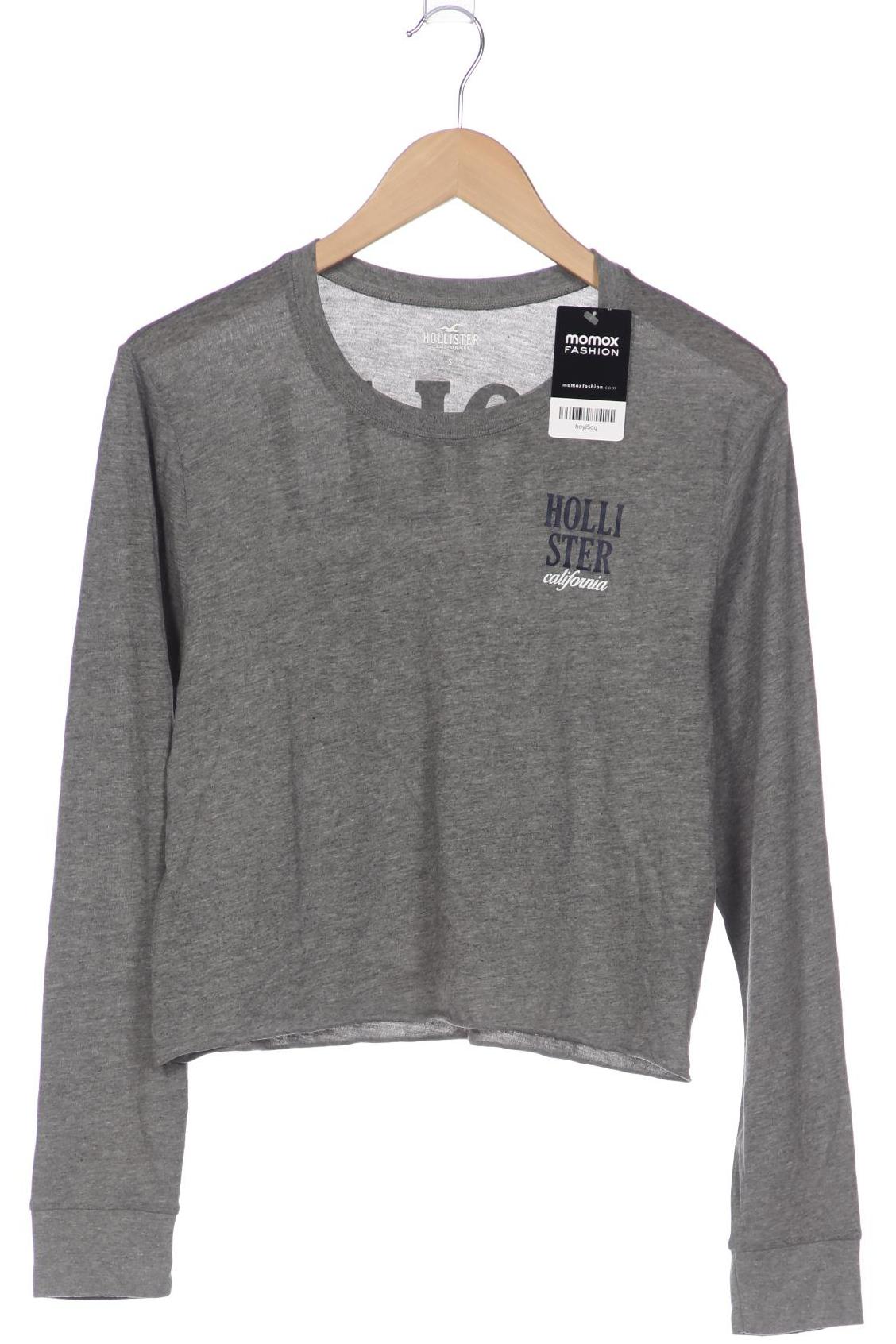 

Hollister Damen Langarmshirt, grau, Gr. 36