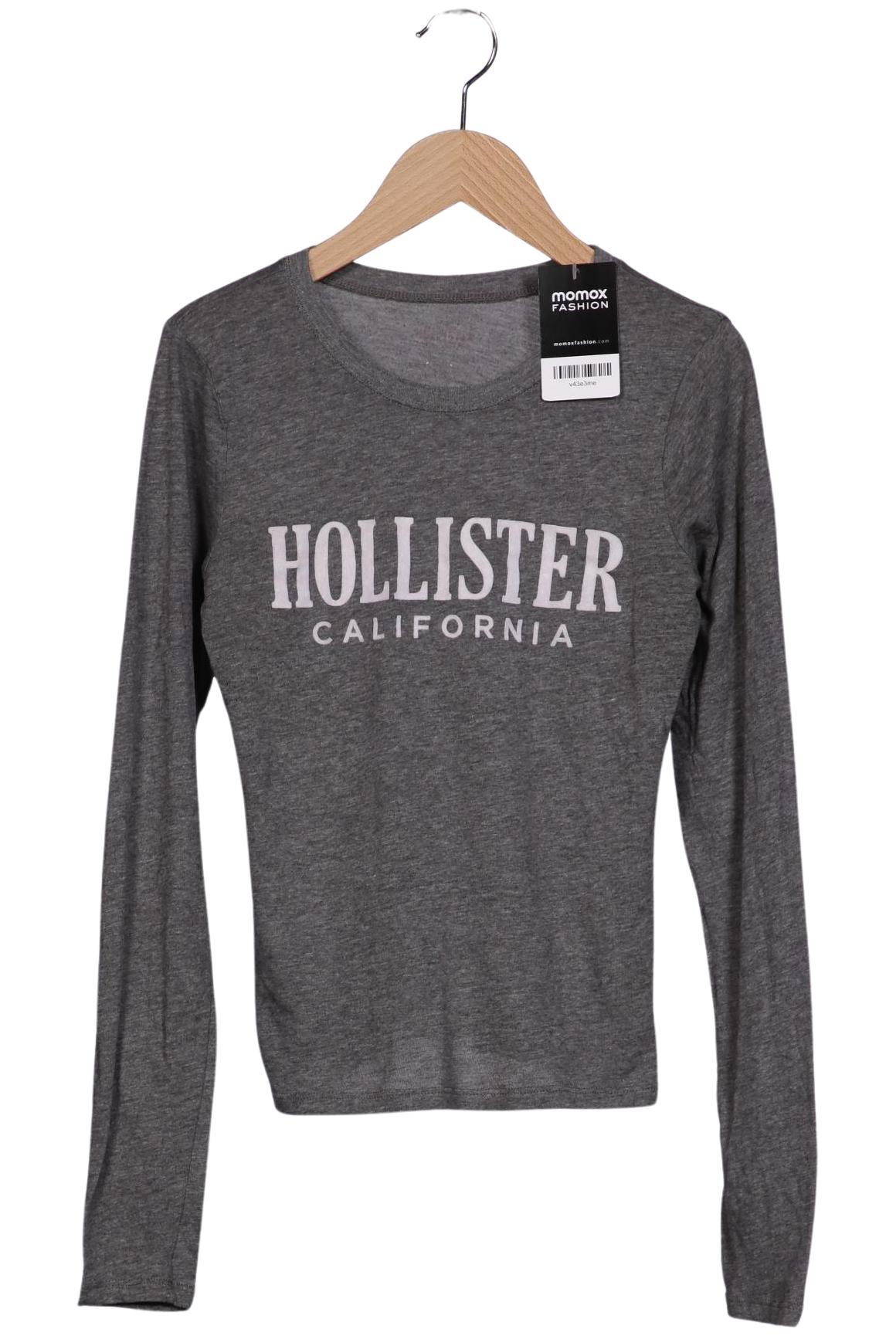 

Hollister Damen Langarmshirt, grau, Gr. 36