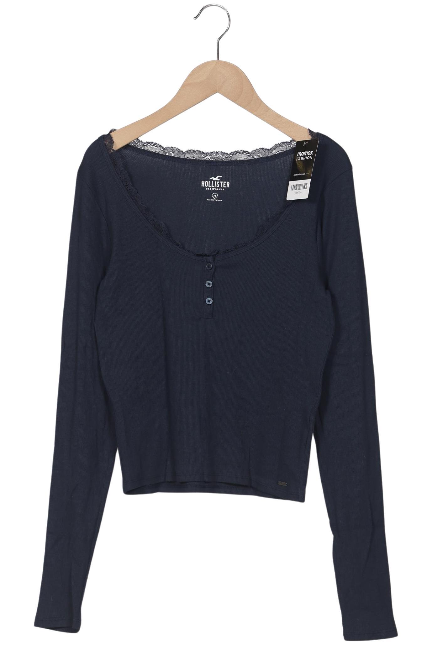 

Hollister Damen Langarmshirt, marineblau, Gr. 38