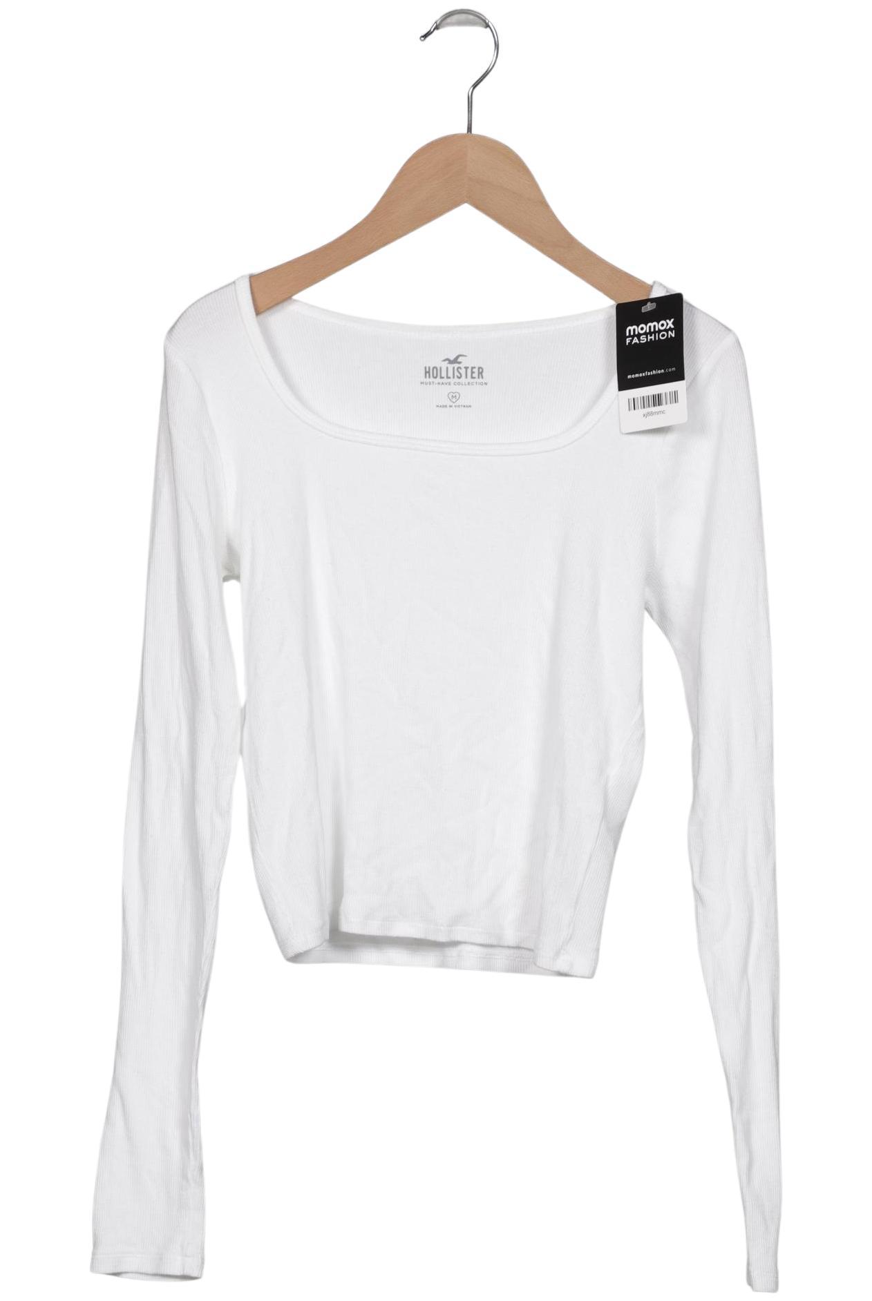 

Hollister Damen Langarmshirt, weiß, Gr. 38