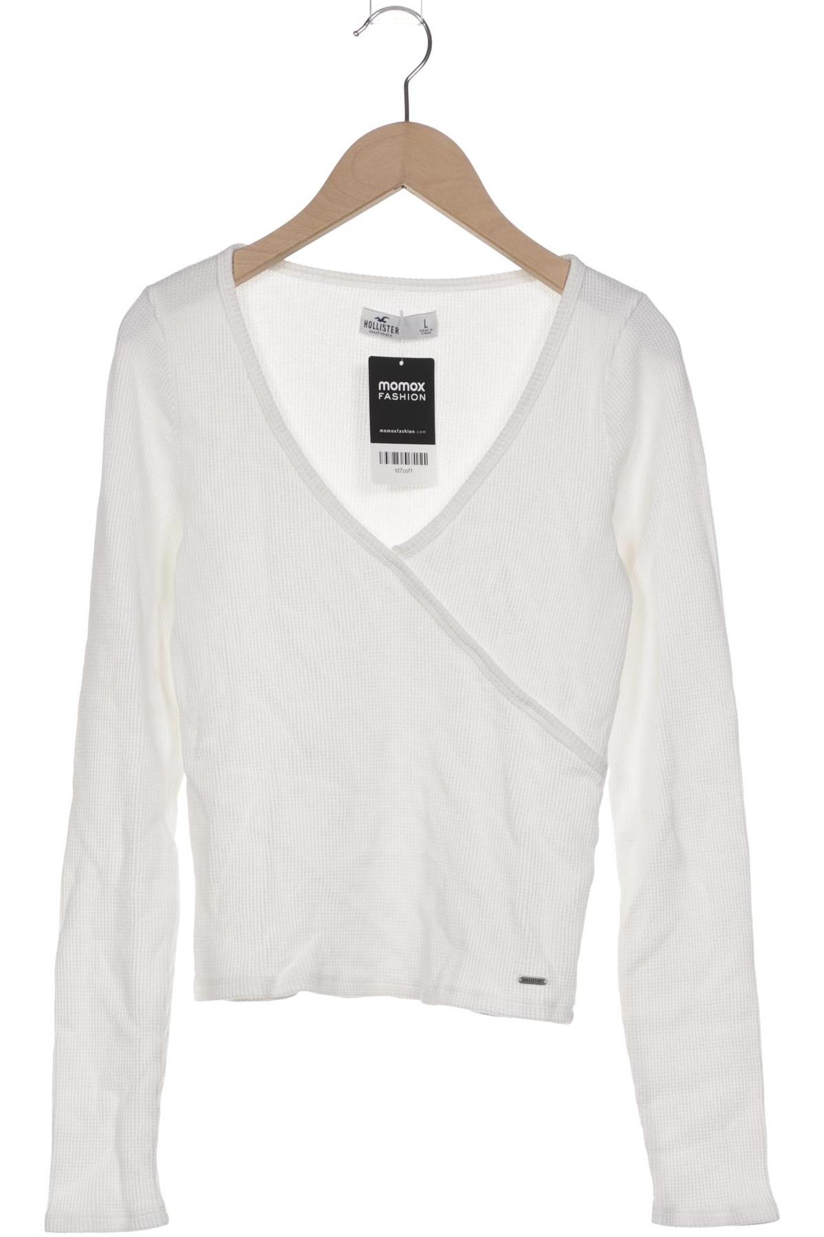 

Hollister Damen Langarmshirt, weiß, Gr. 42