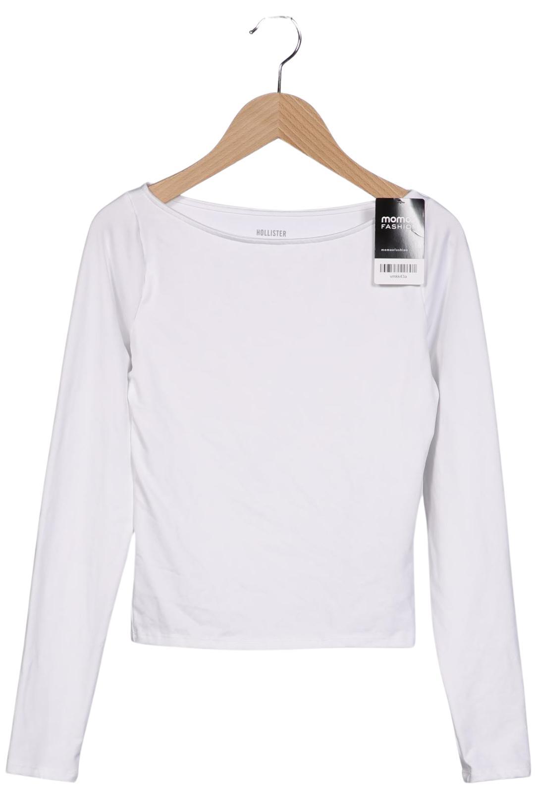 

Hollister Damen Langarmshirt, weiß, Gr. 34