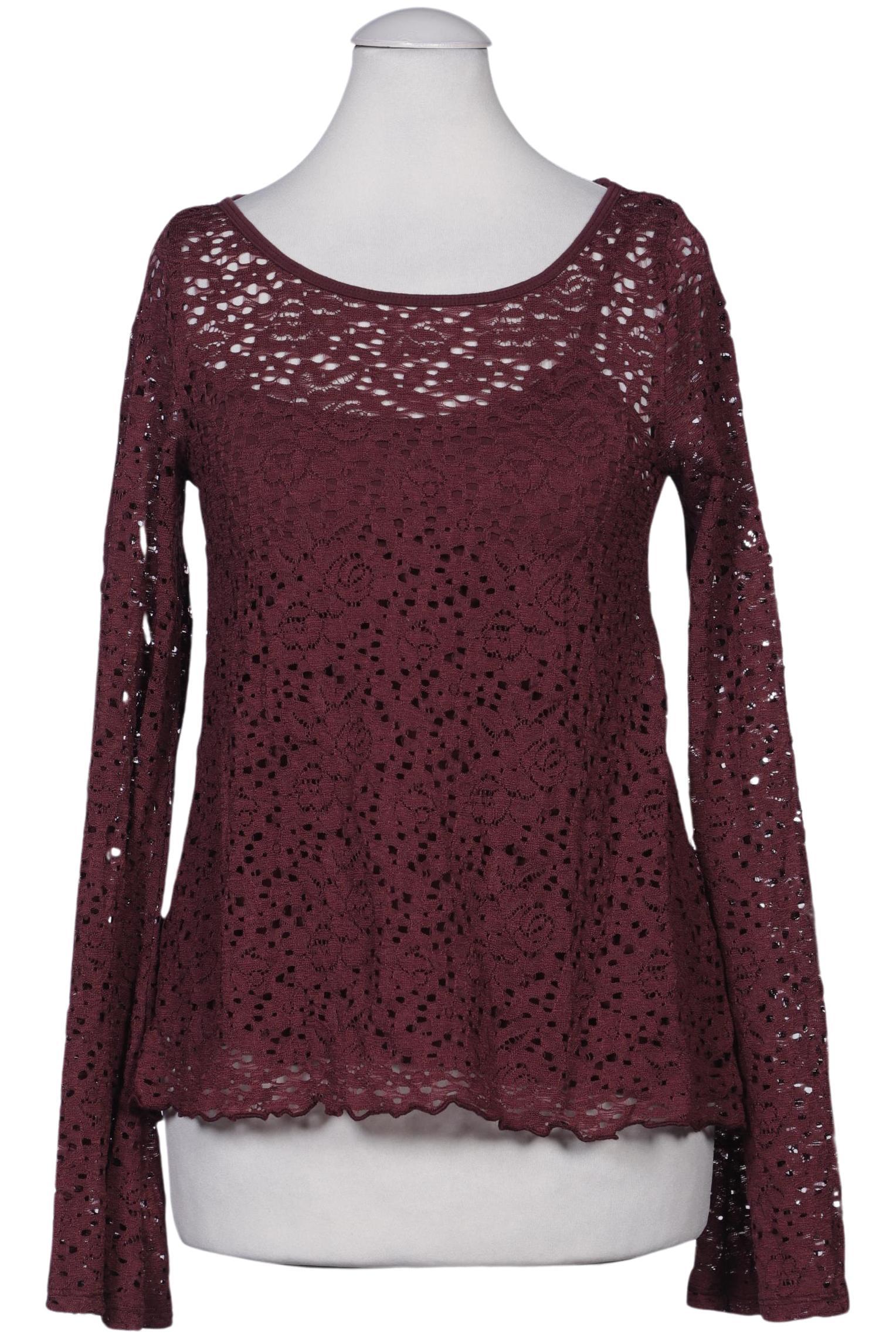 

Hollister Damen Langarmshirt, bordeaux, Gr. 34