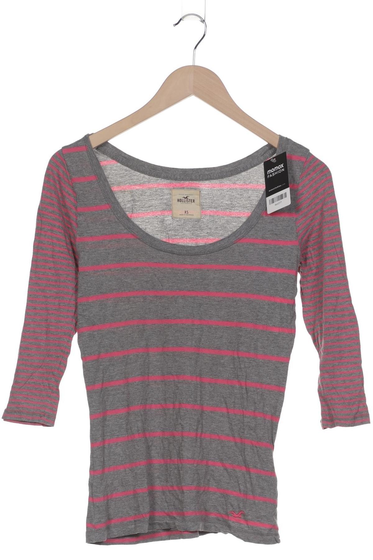 

Hollister Damen Langarmshirt, grau, Gr. 36