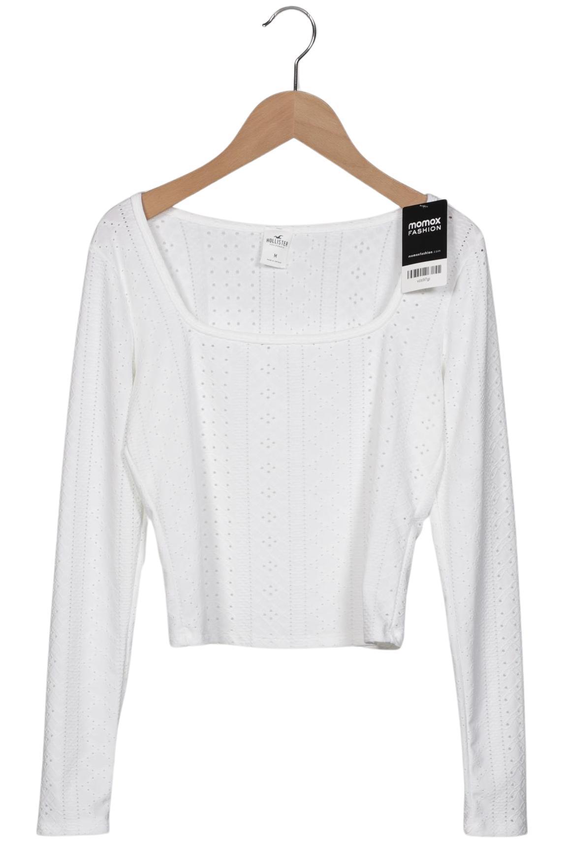 

Hollister Damen Langarmshirt, weiß, Gr. 38