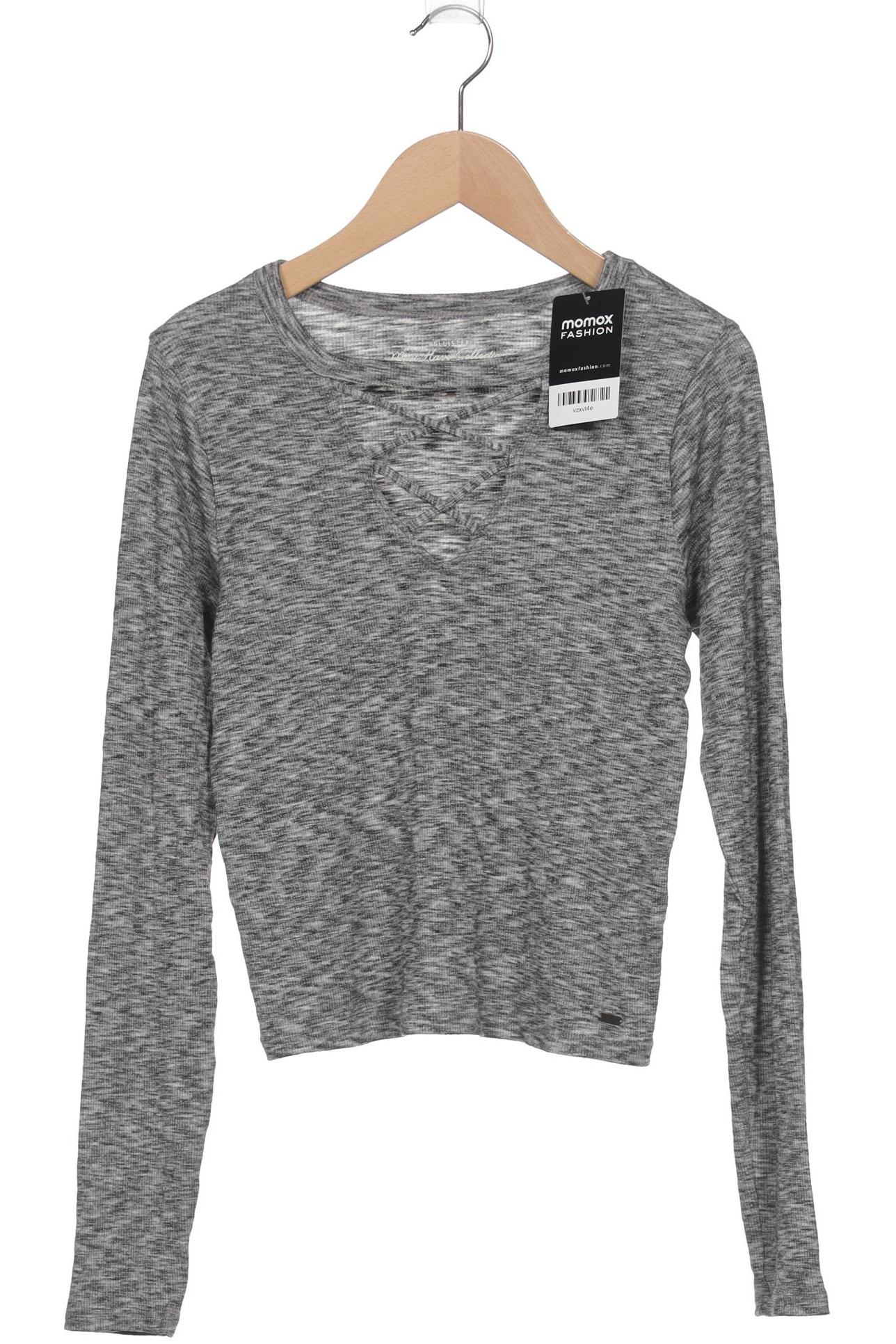 

Hollister Damen Langarmshirt, grau, Gr. 36