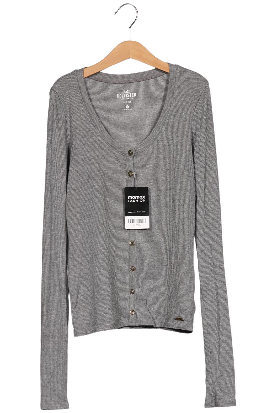 

Hollister Damen Langarmshirt, grau, Gr. 34