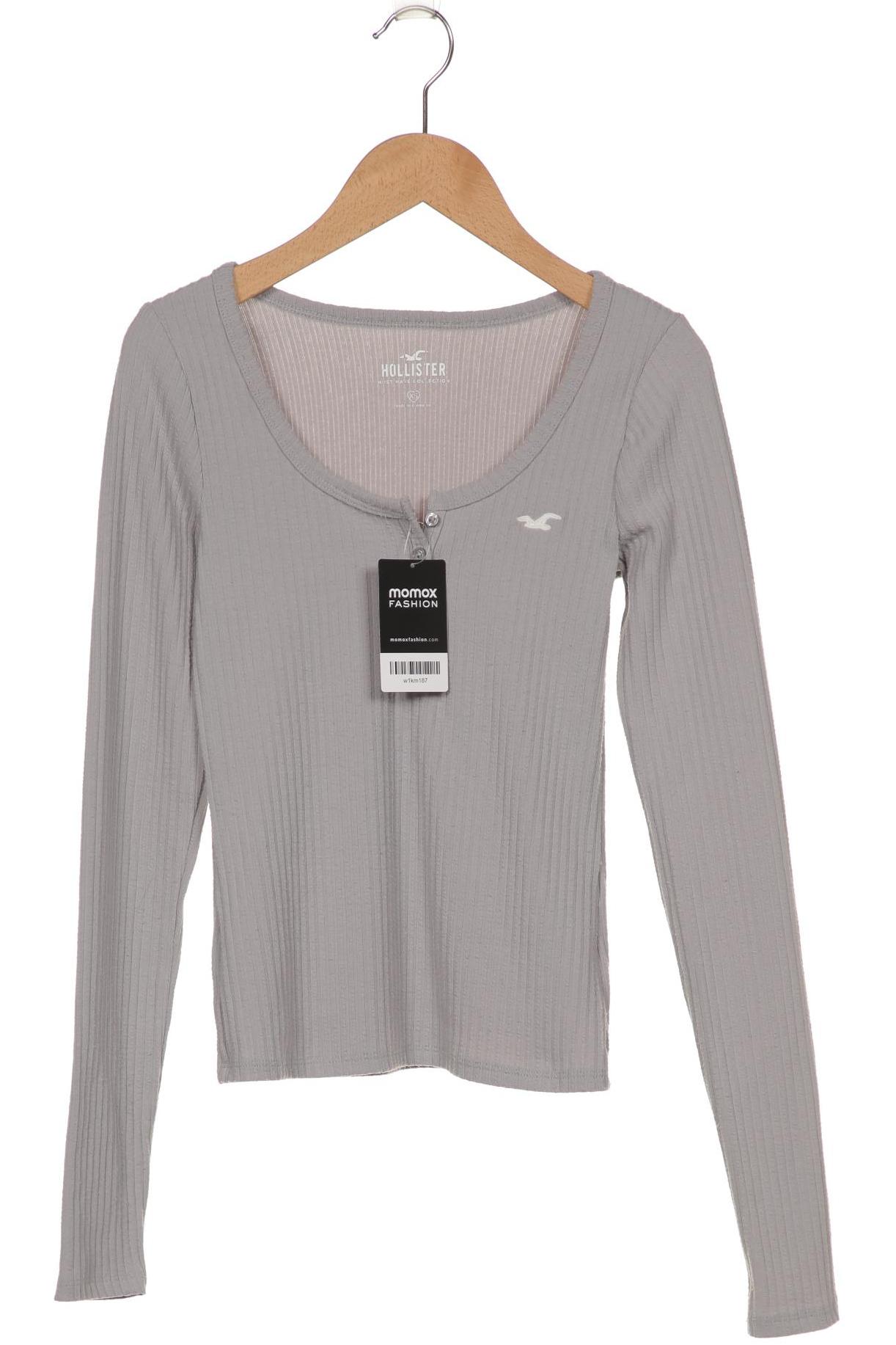 

Hollister Damen Langarmshirt, grau