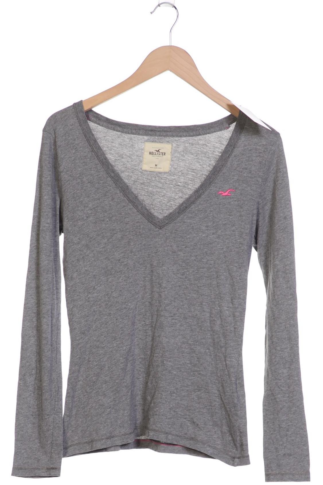 

Hollister Damen Langarmshirt, grau, Gr. 38