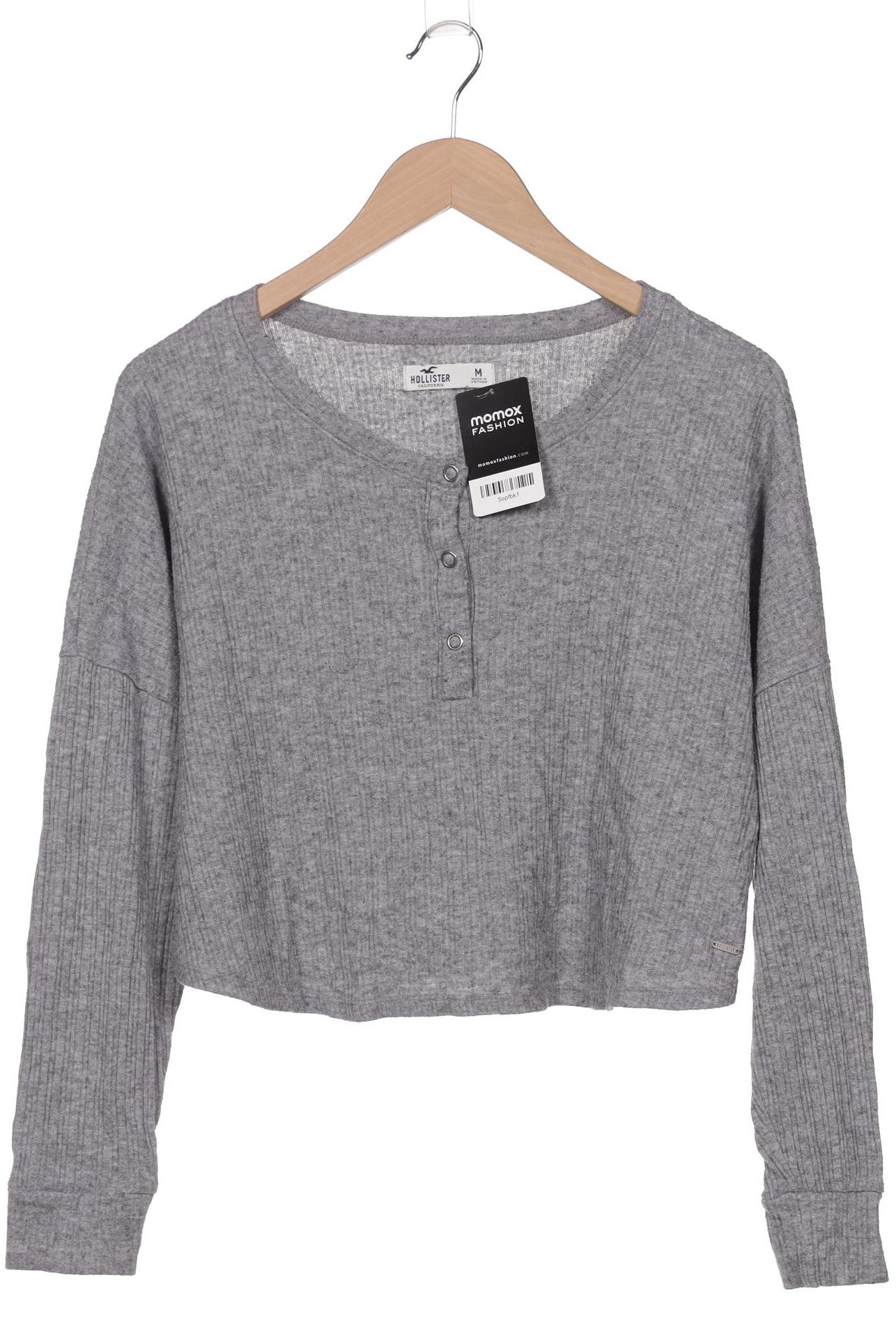 

Hollister Damen Langarmshirt, grau, Gr. 38