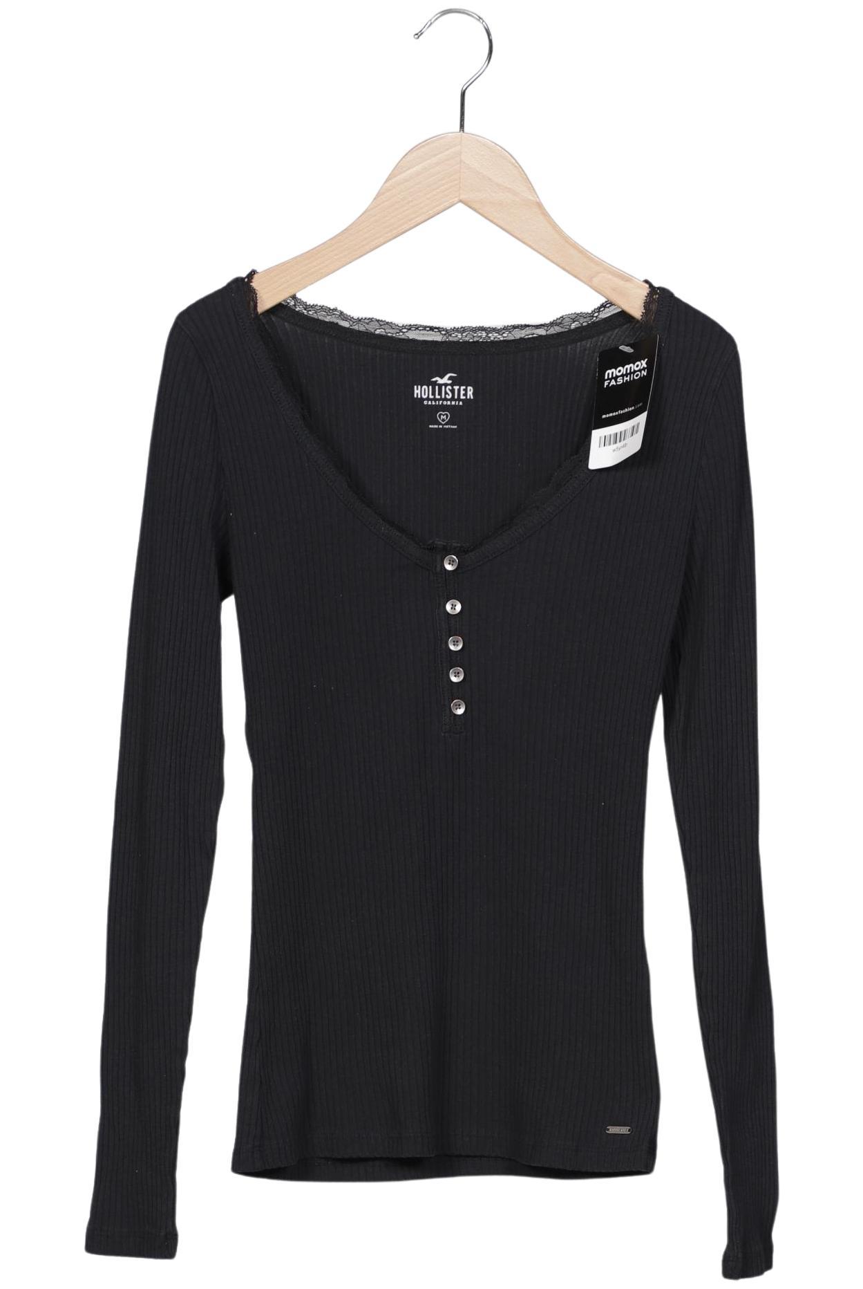

Hollister Damen Langarmshirt, schwarz, Gr. 38