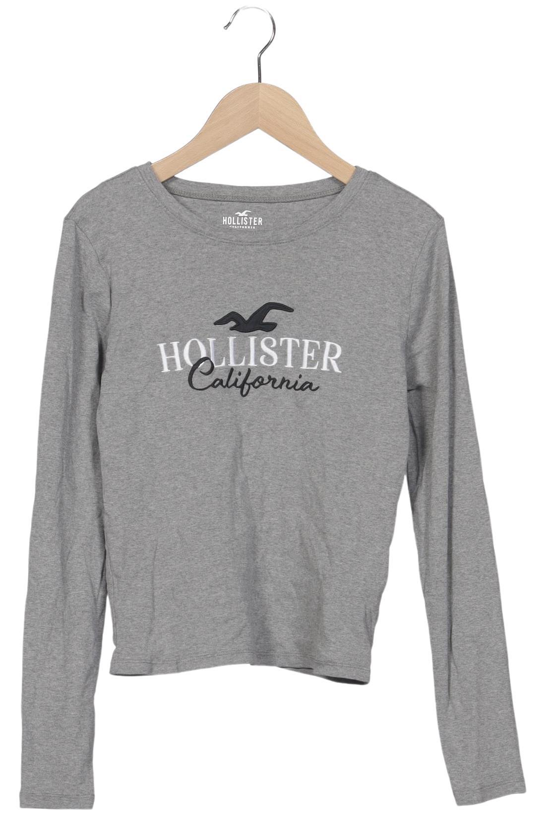 

Hollister Damen Langarmshirt, grau, Gr. 34