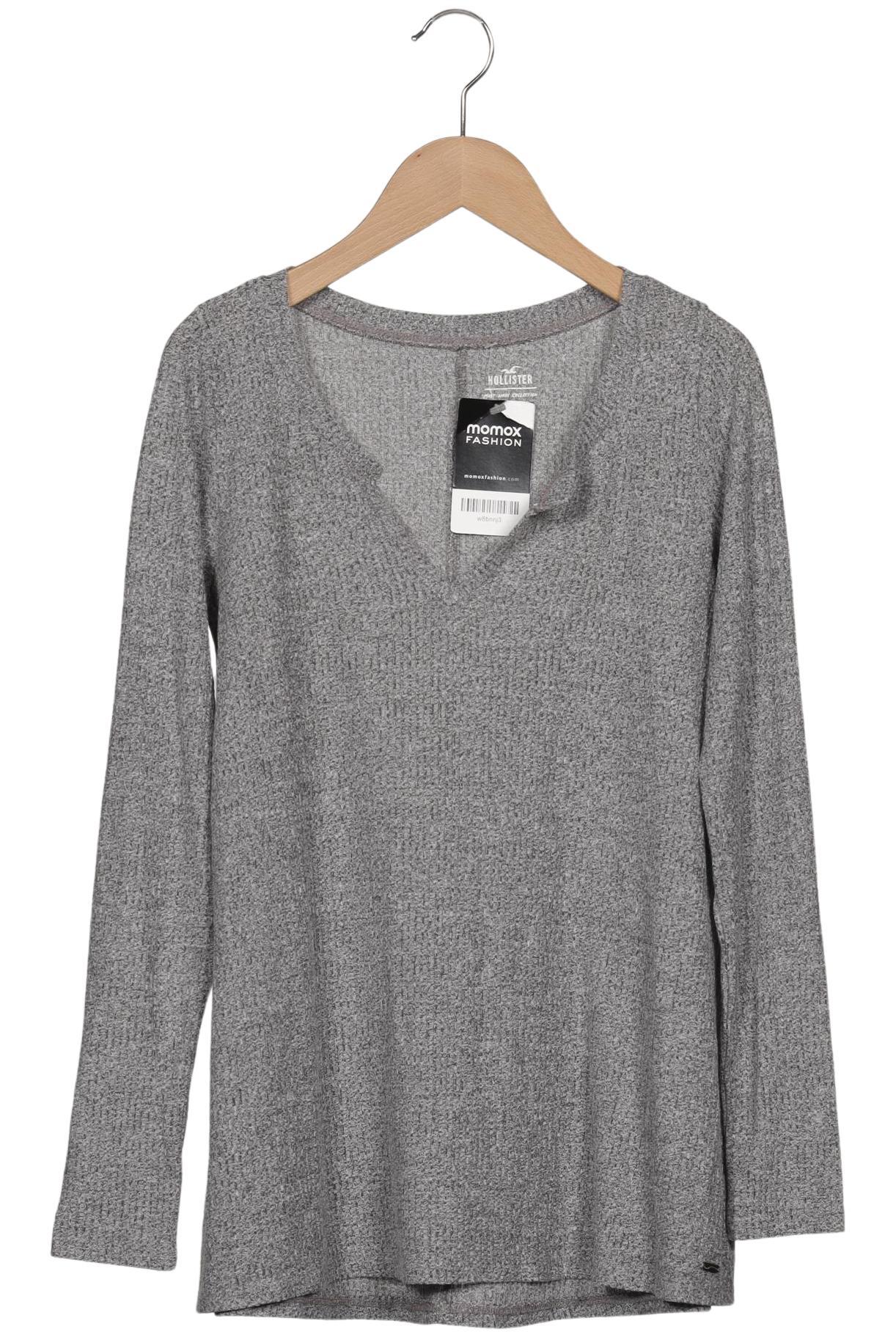 

Hollister Damen Langarmshirt, grau, Gr. 36