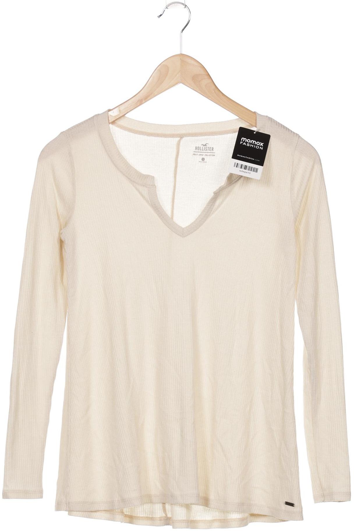 

Hollister Damen Langarmshirt, cremeweiß, Gr. 36