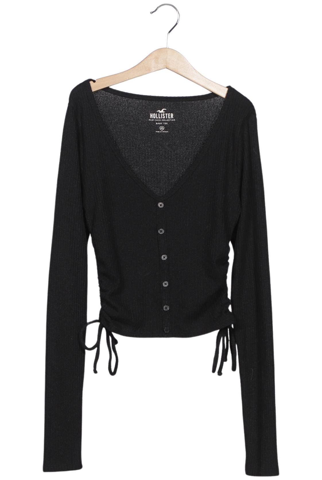 

Hollister Damen Langarmshirt, schwarz, Gr. 34