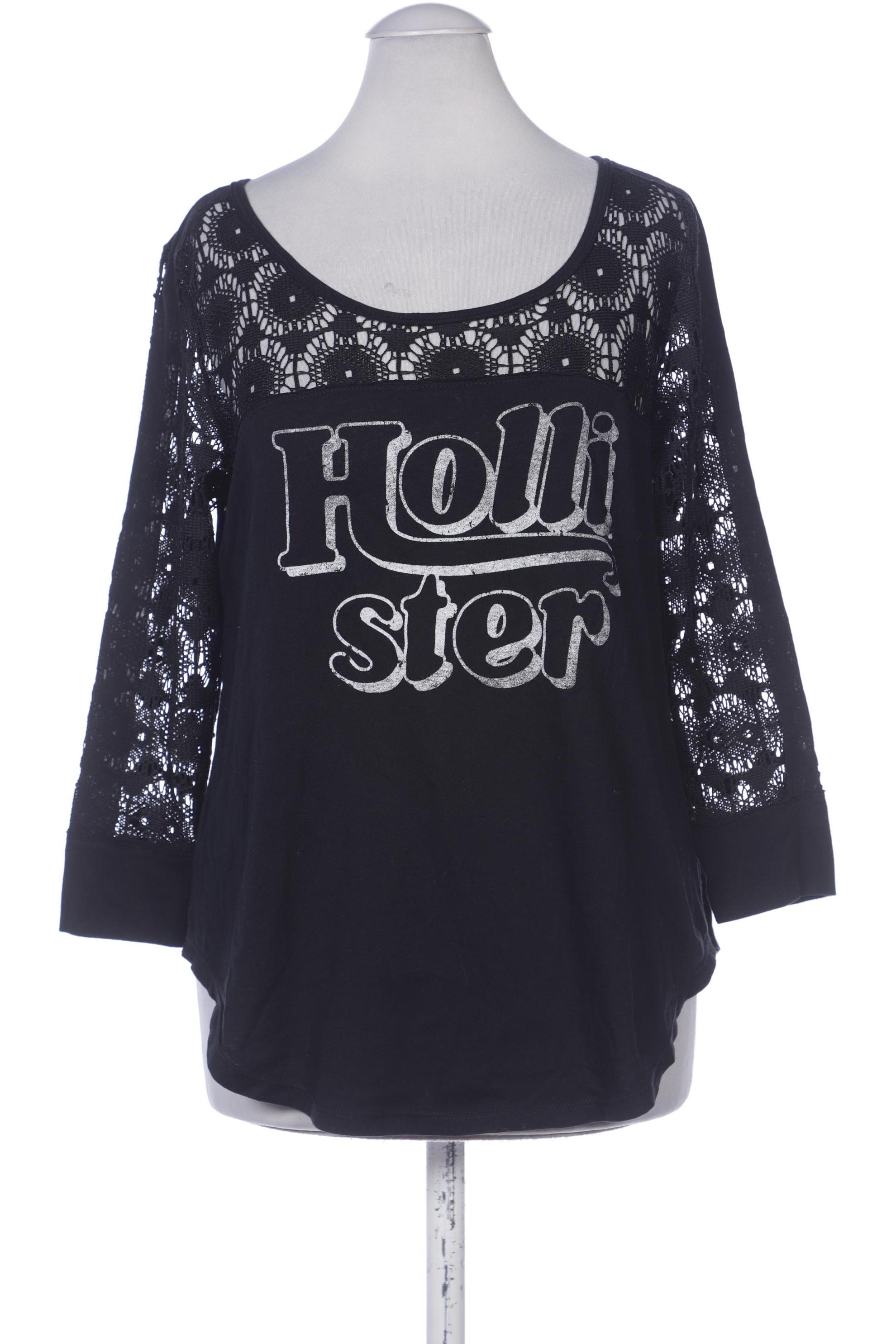 

Hollister Damen Langarmshirt, schwarz, Gr. 36