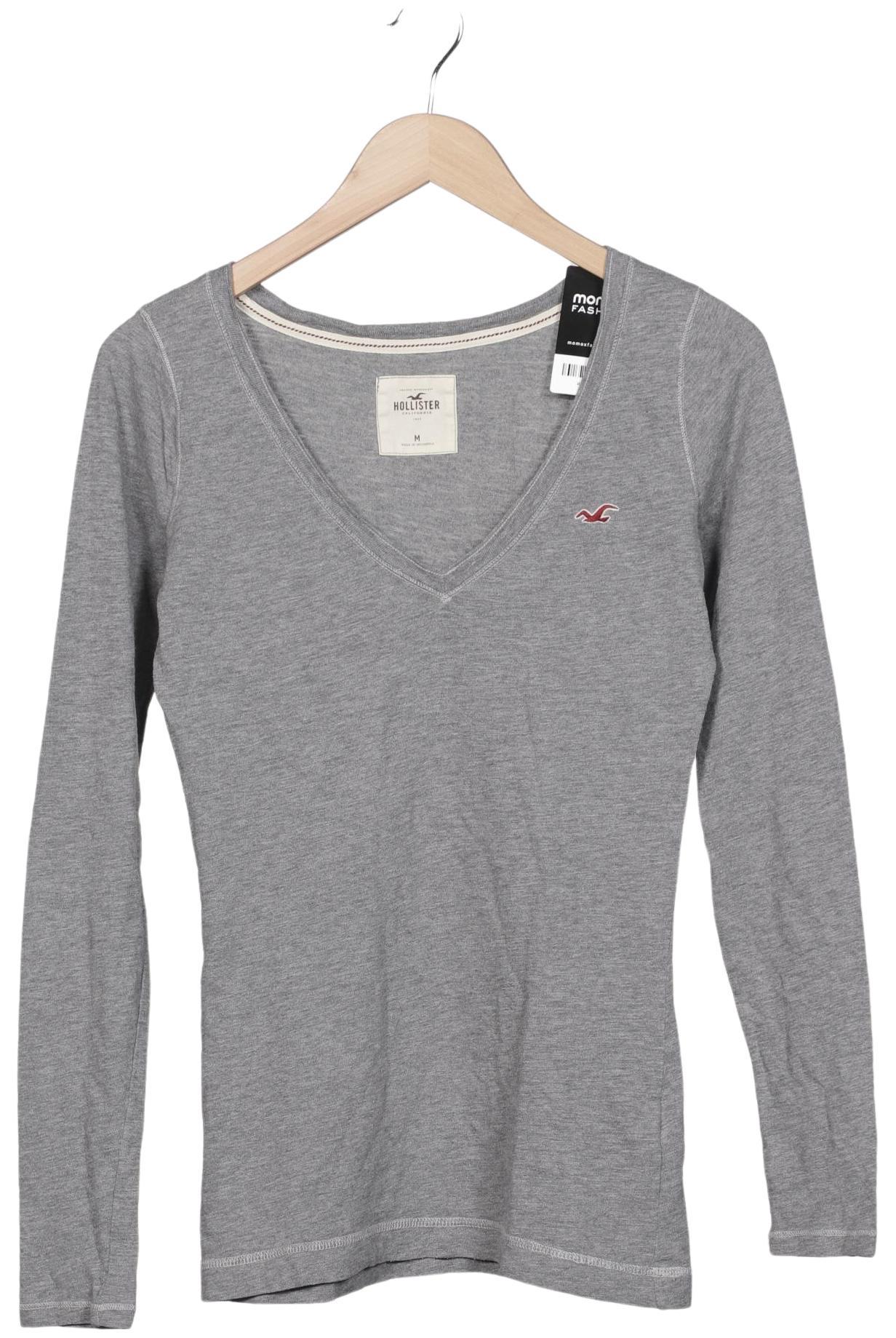 

Hollister Damen Langarmshirt, grau, Gr. 38