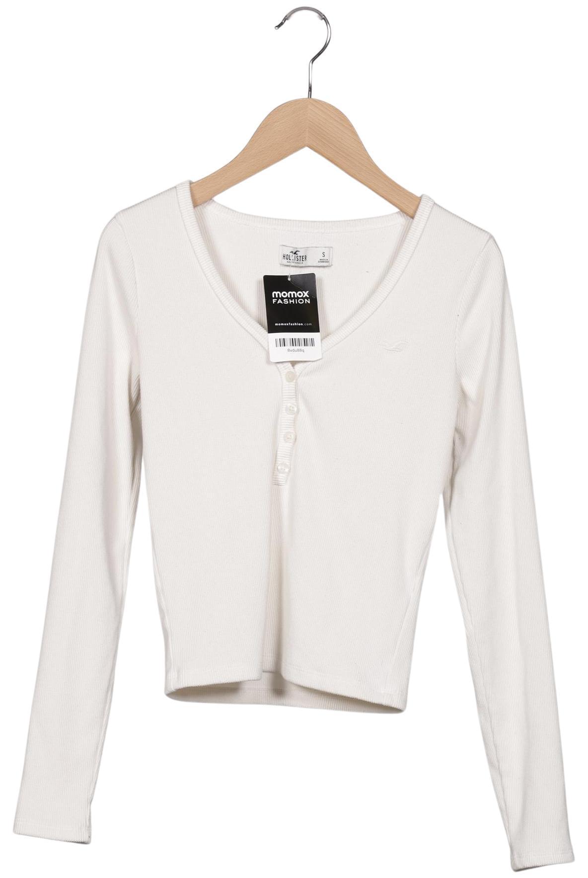 

Hollister Damen Langarmshirt, weiß, Gr. 36