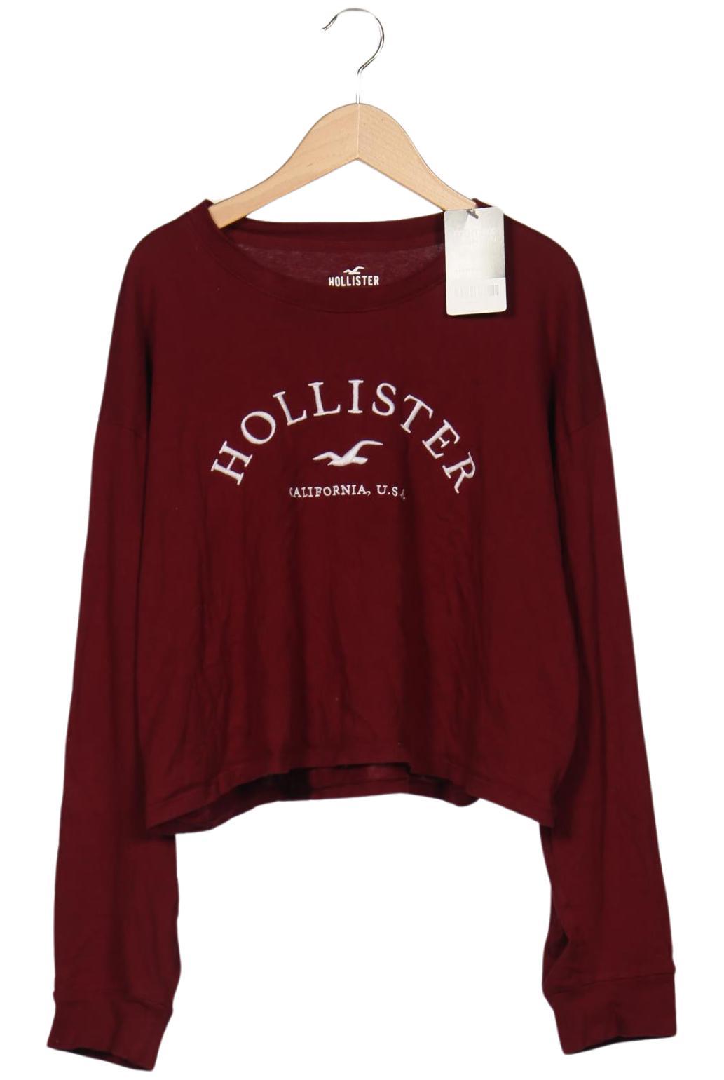 

Hollister Damen Langarmshirt, bordeaux, Gr. 36