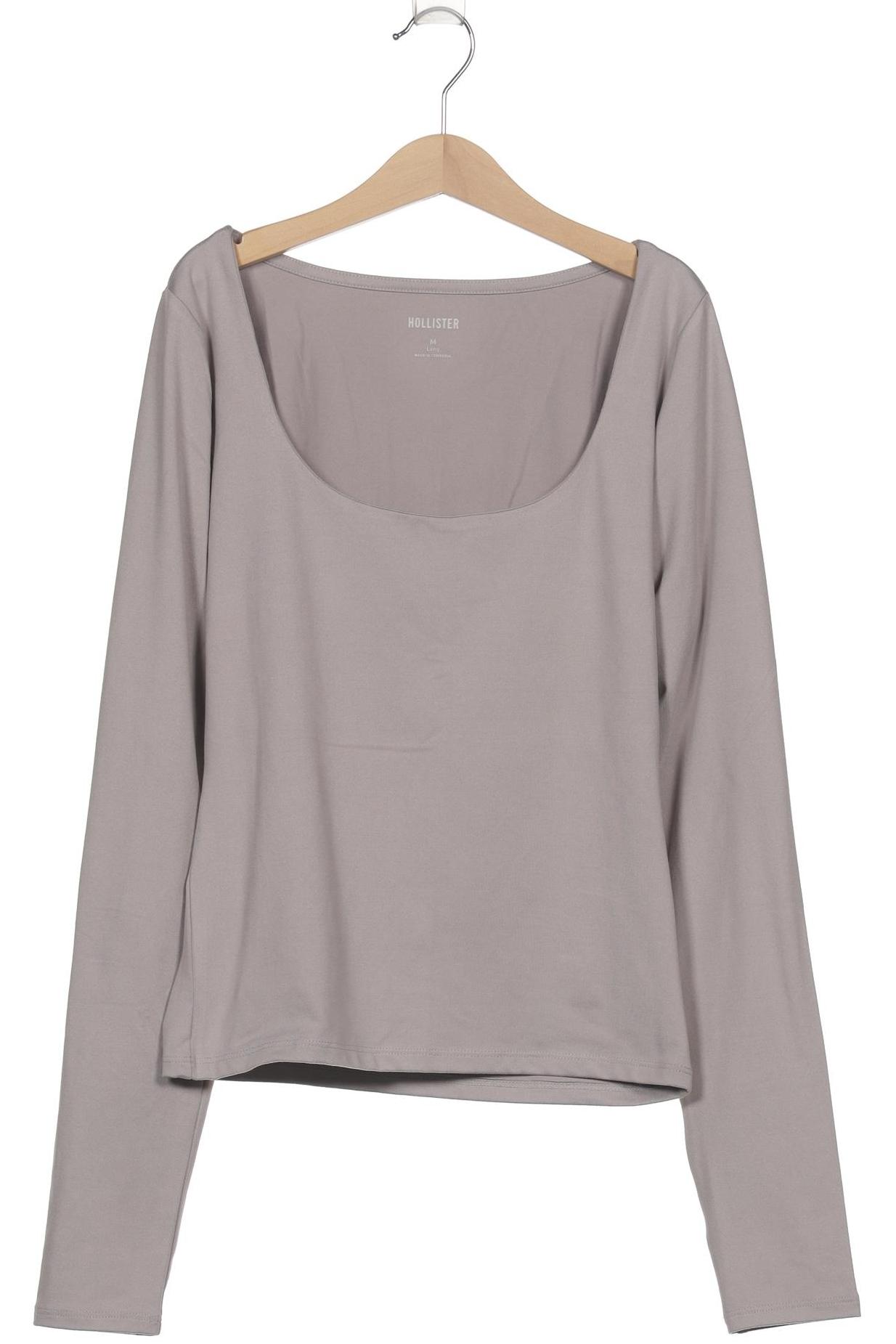 

Hollister Damen Langarmshirt, grau, Gr. 38