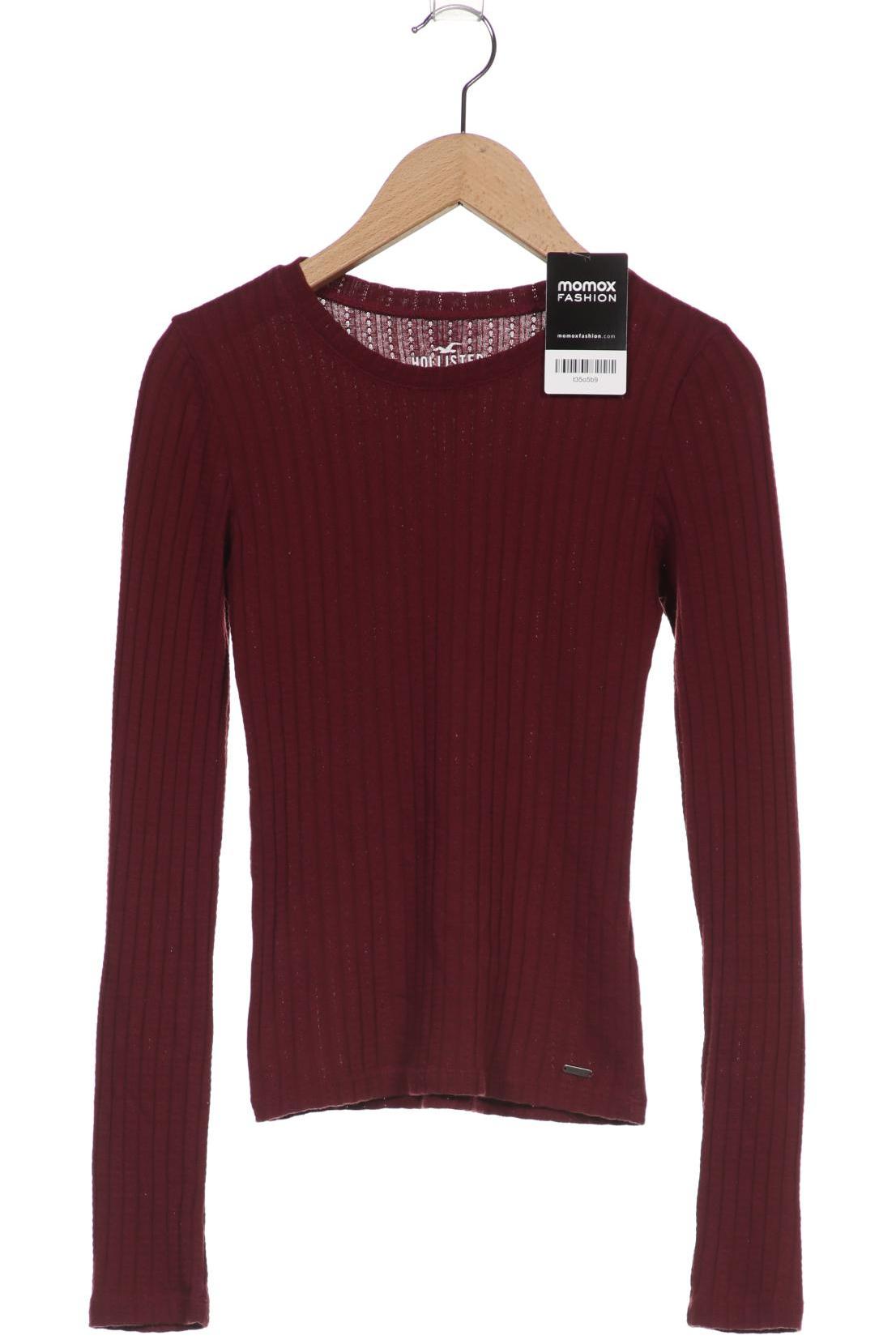 

Hollister Damen Langarmshirt, bordeaux, Gr. 34