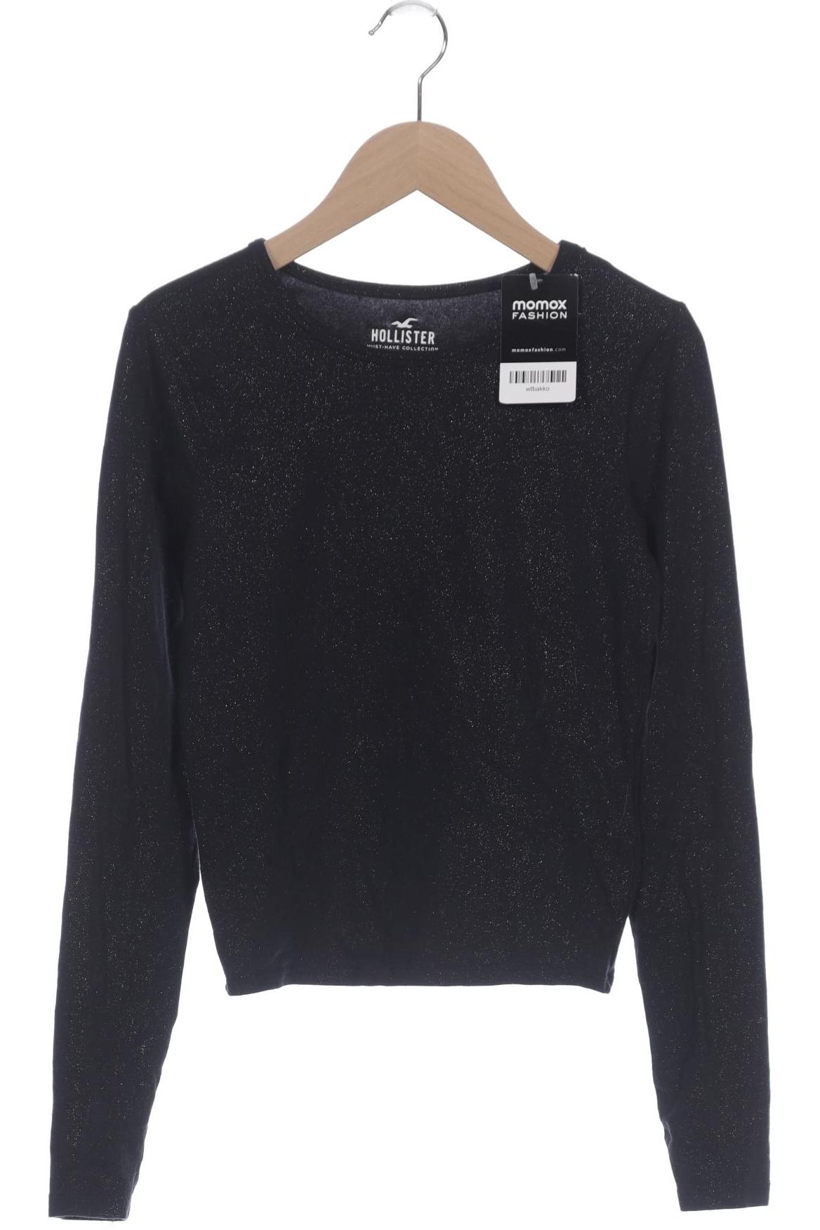 

Hollister Damen Langarmshirt, schwarz, Gr. 36