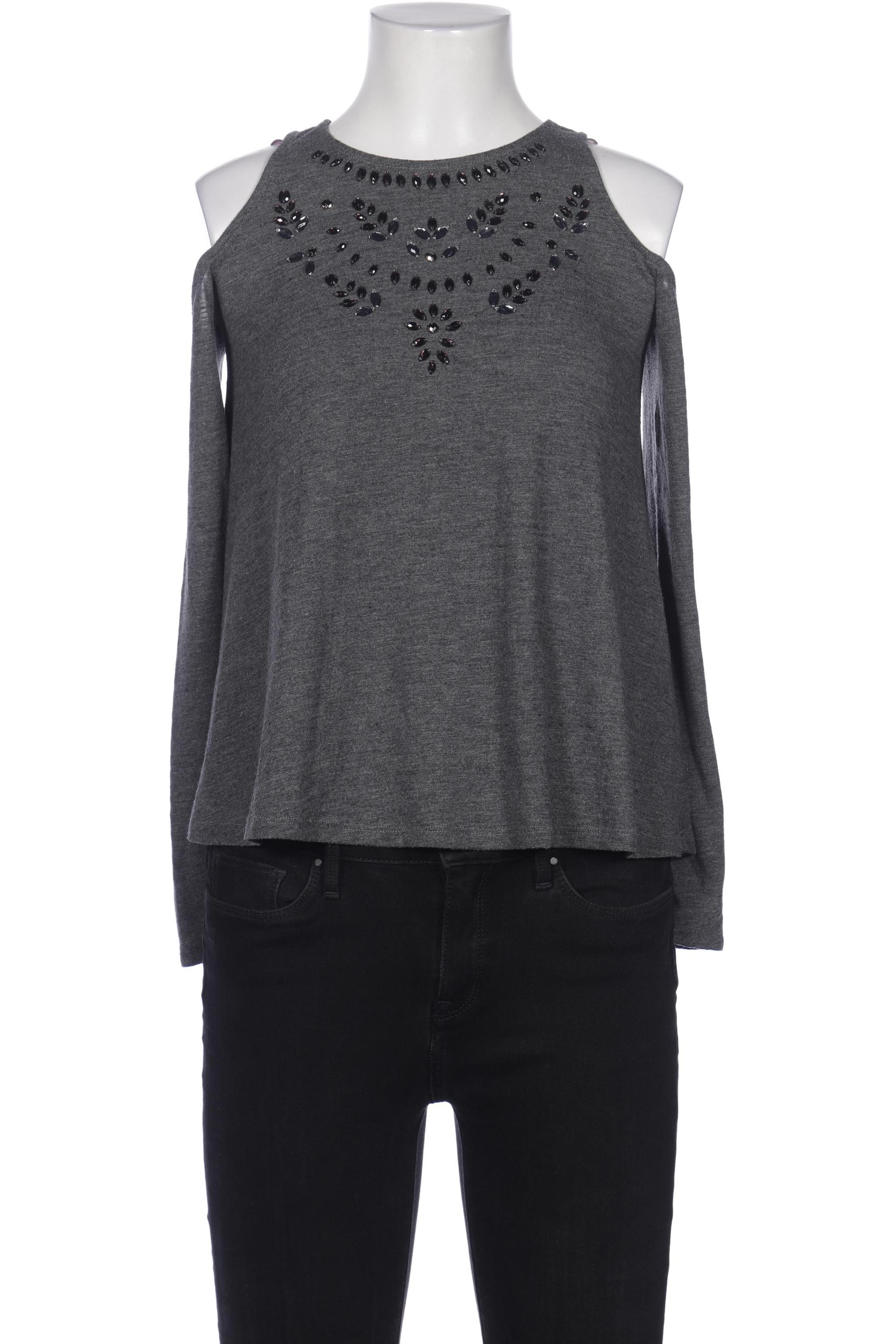 

Hollister Damen Langarmshirt, grau, Gr. 34