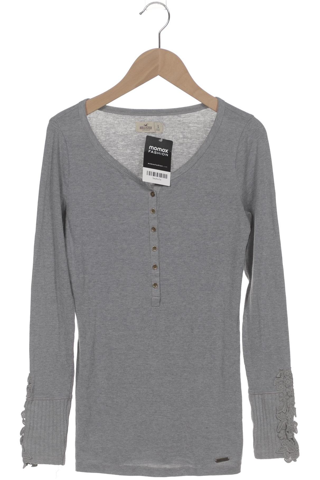 

Hollister Damen Langarmshirt, grau, Gr. 36