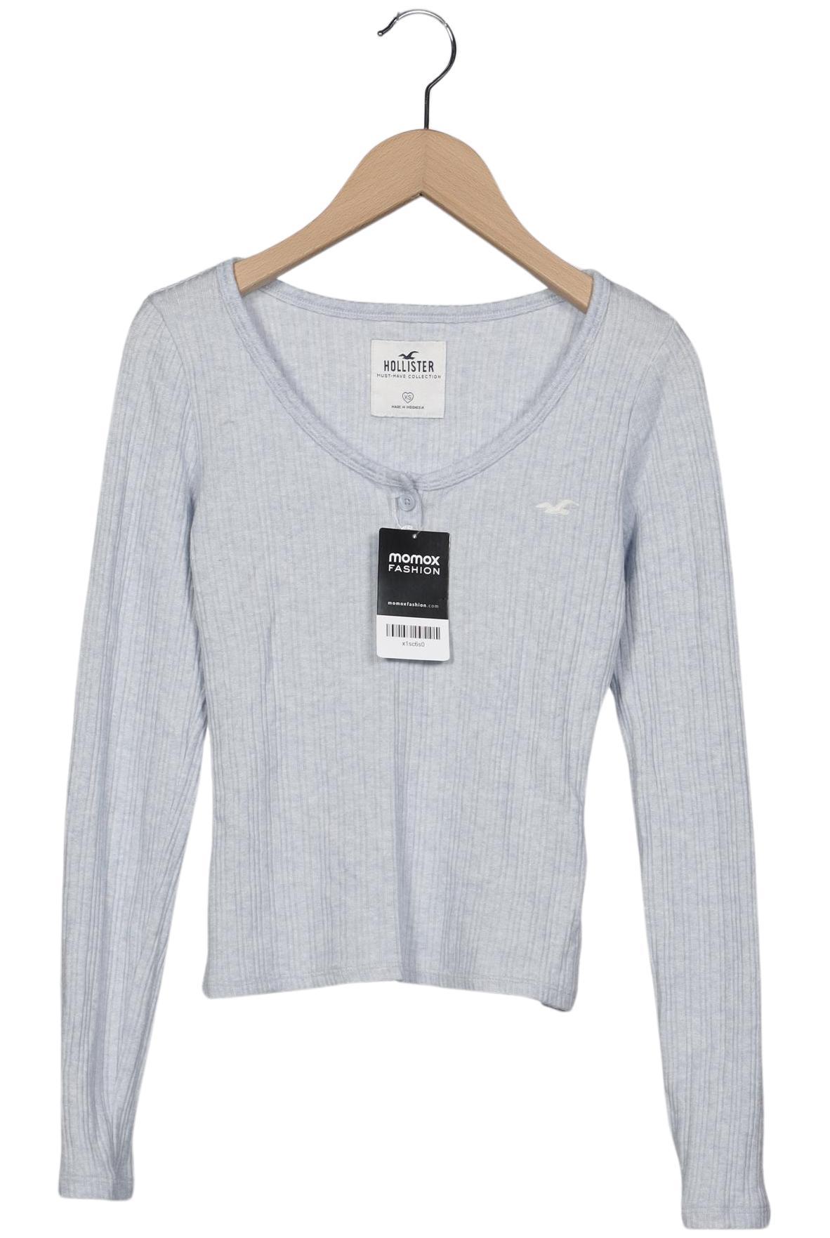 

Hollister Damen Langarmshirt, hellblau, Gr. 34