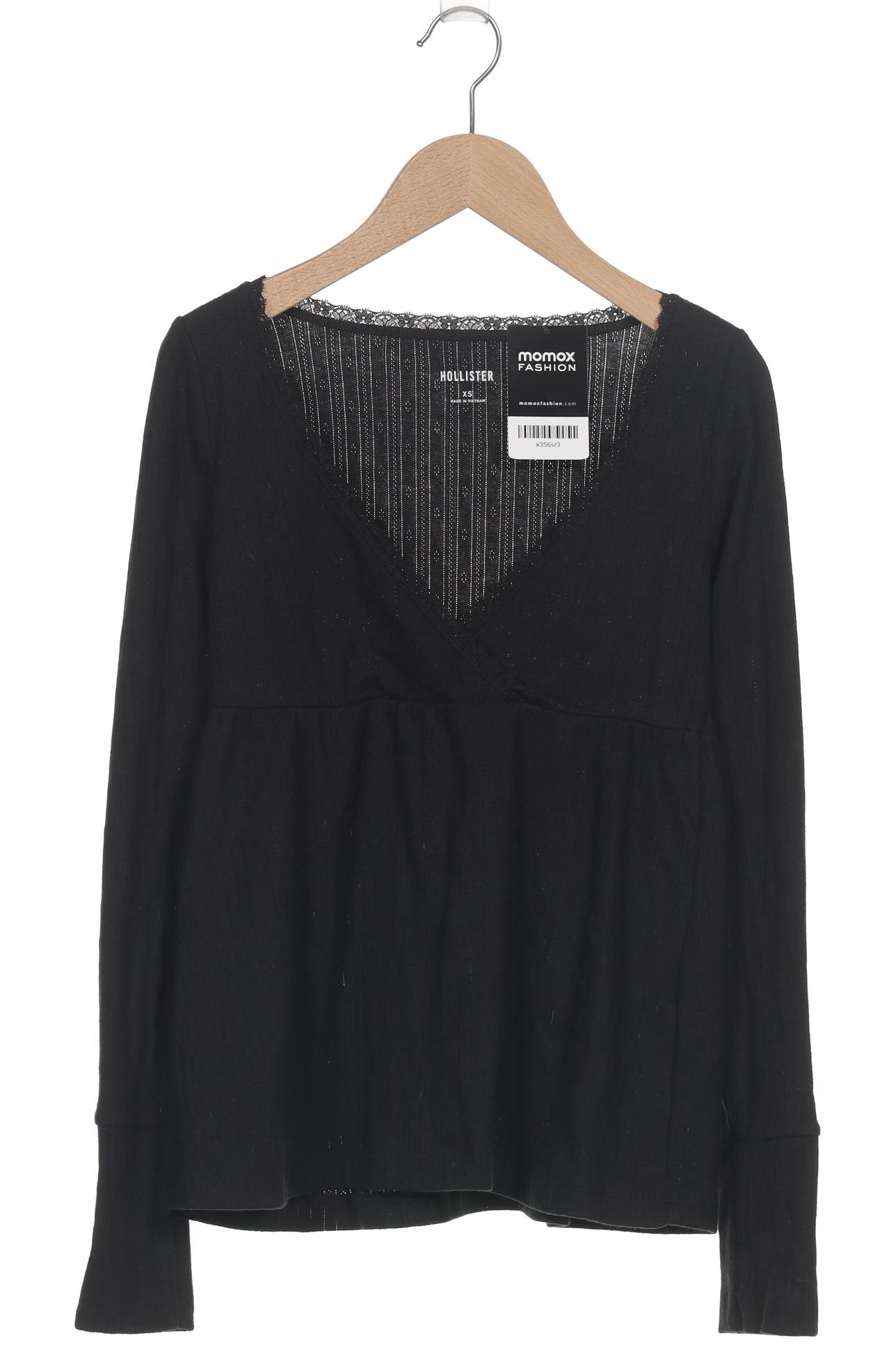 

Hollister Damen Langarmshirt, schwarz, Gr. 34