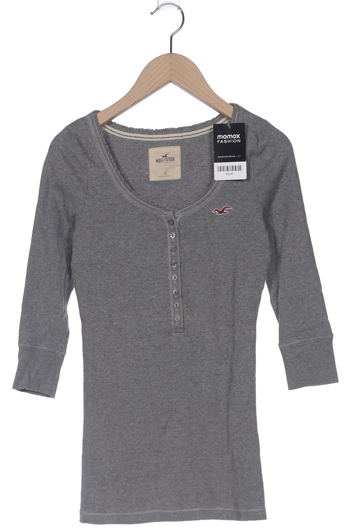 

Hollister Damen Langarmshirt, grau, Gr. 36