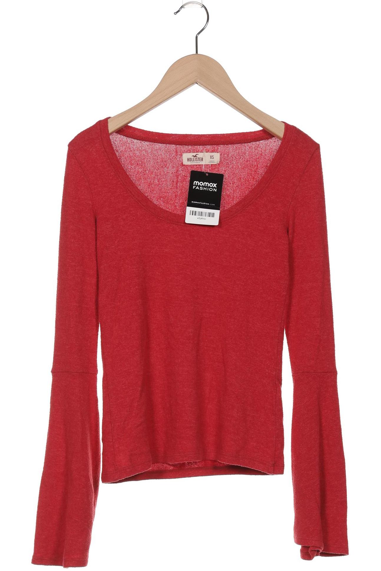 

Hollister Damen Langarmshirt, rot, Gr. 34