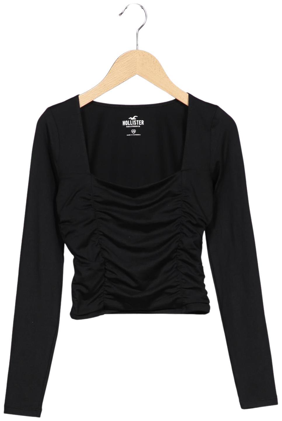 

Hollister Damen Langarmshirt, schwarz, Gr. 34