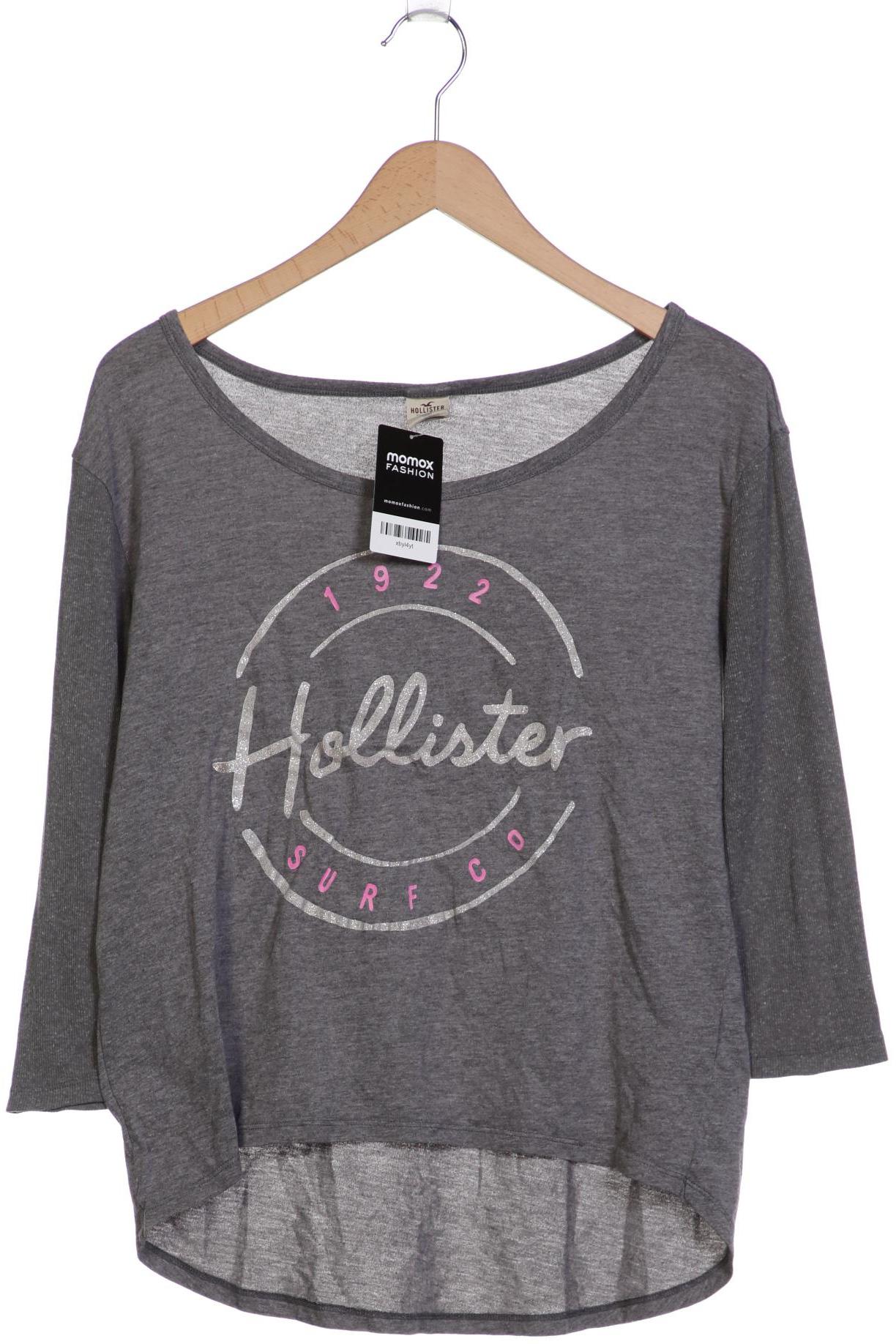 

Hollister Damen Langarmshirt, grau, Gr. 38