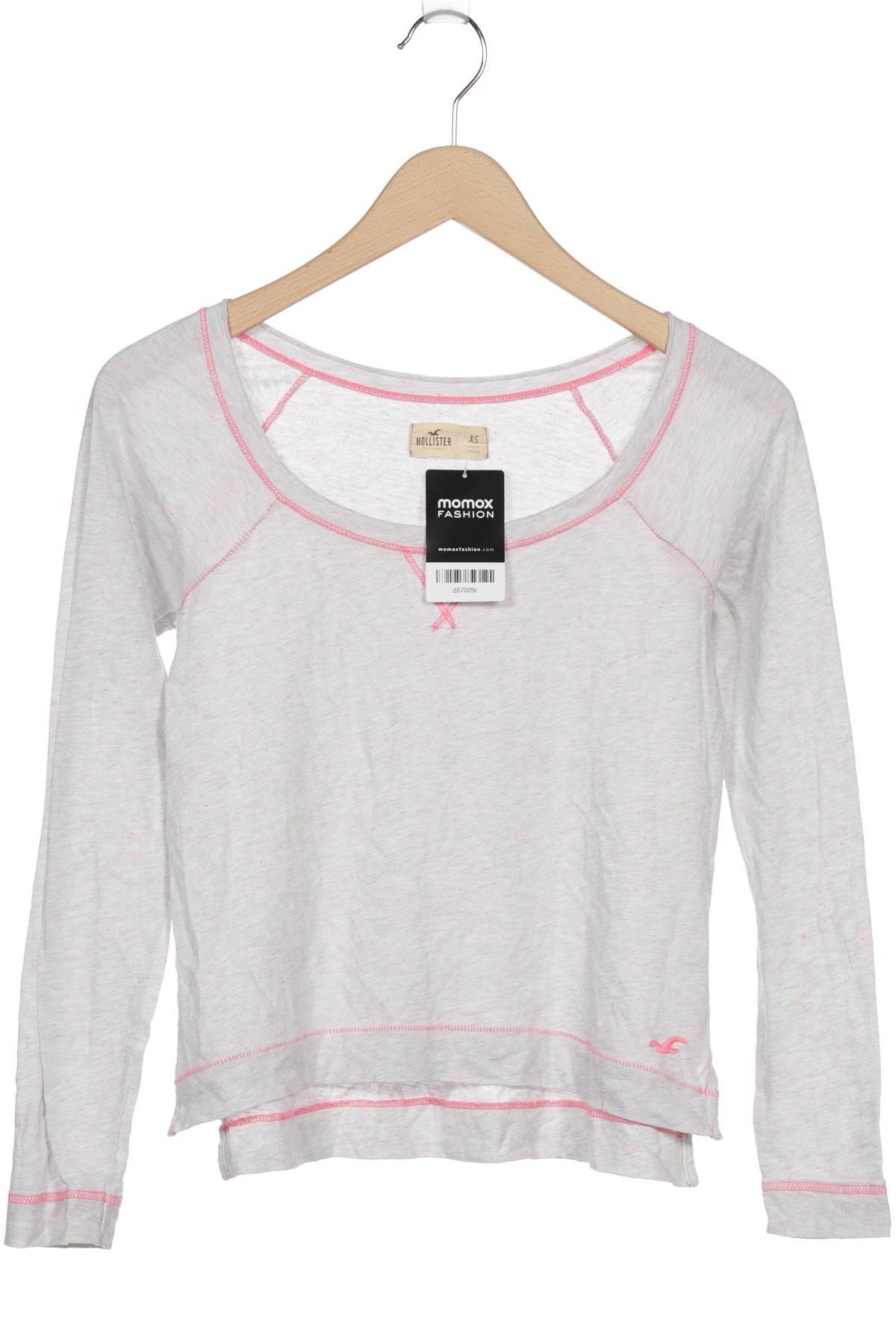 

Hollister Damen Langarmshirt, grau, Gr. 34