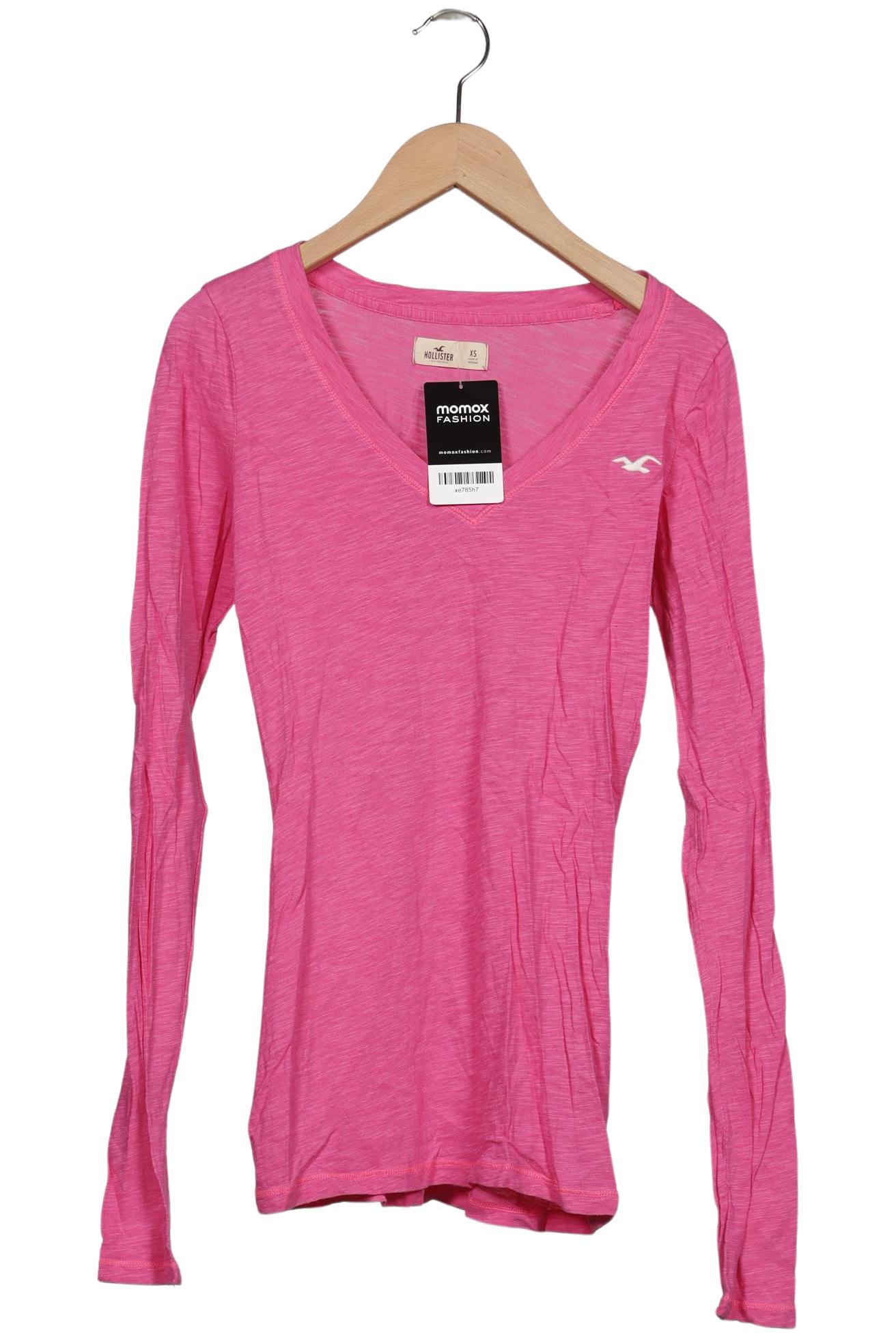 

Hollister Damen Langarmshirt, pink, Gr. 34