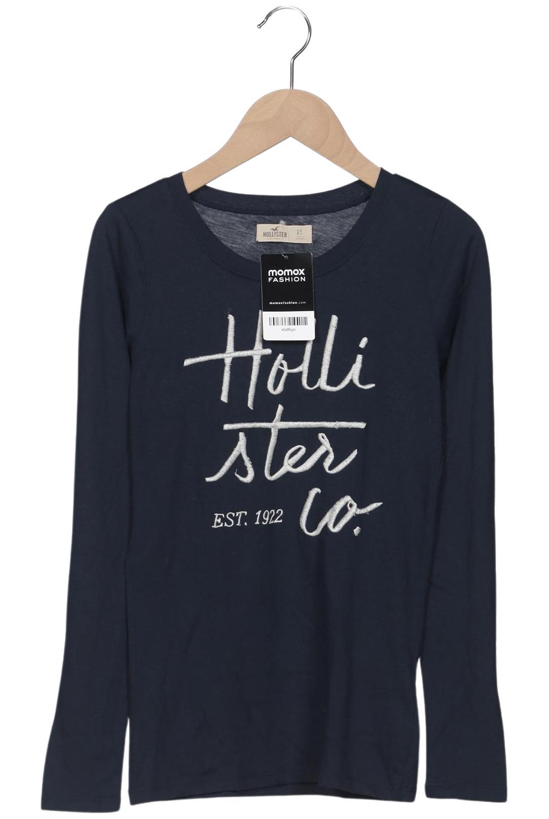 

Hollister Damen Langarmshirt, marineblau, Gr. 34