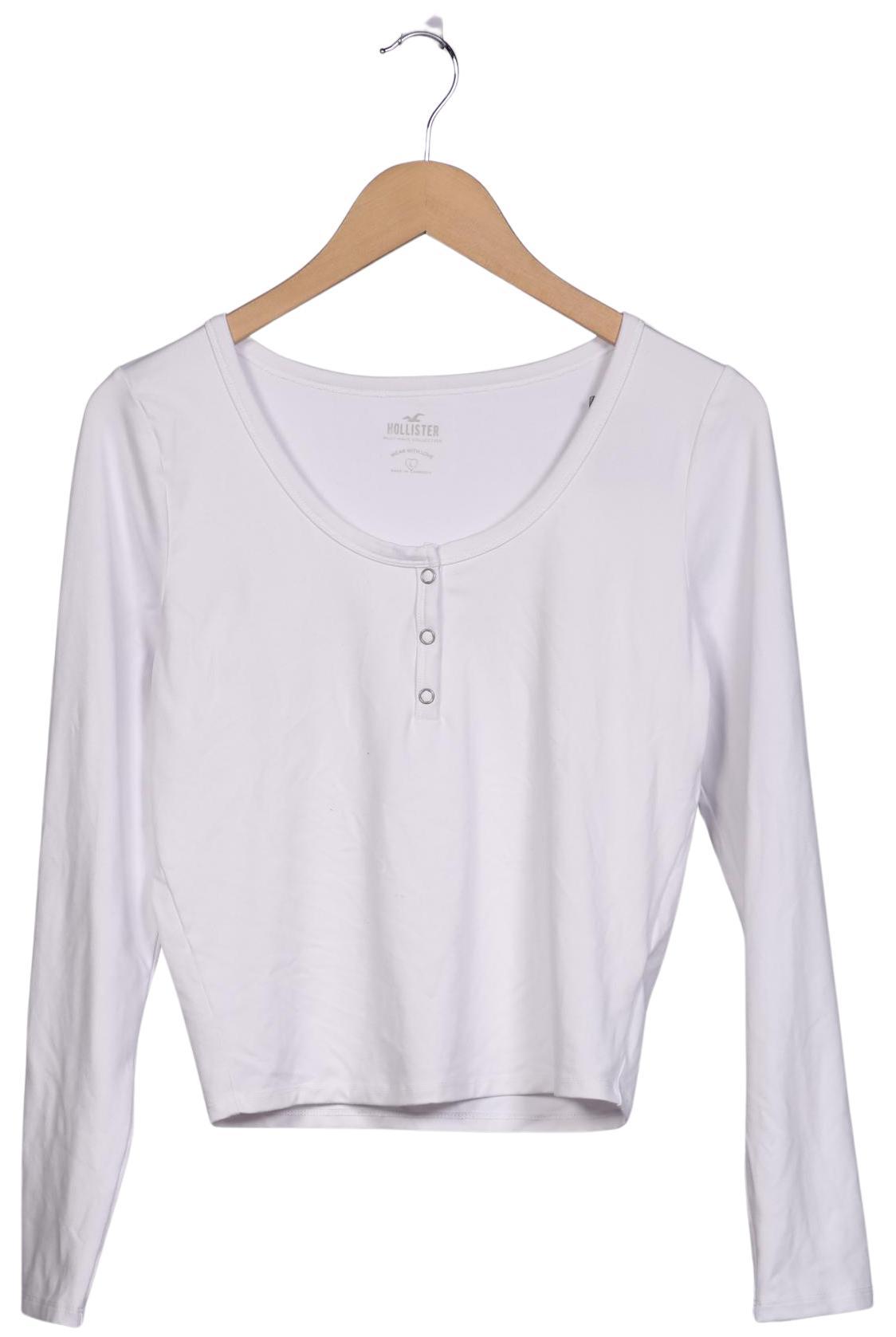 

Hollister Damen Langarmshirt, weiß, Gr. 42