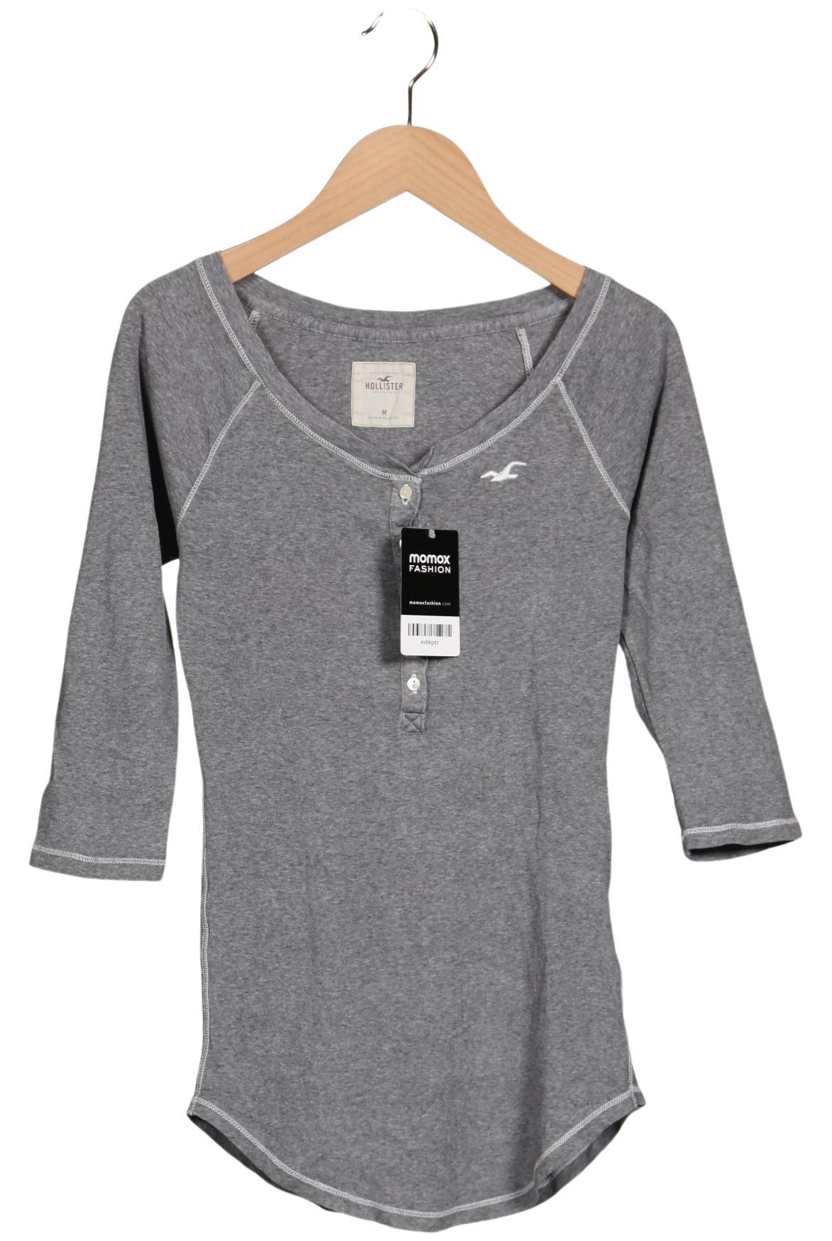 

Hollister Damen Langarmshirt, grau, Gr. 38