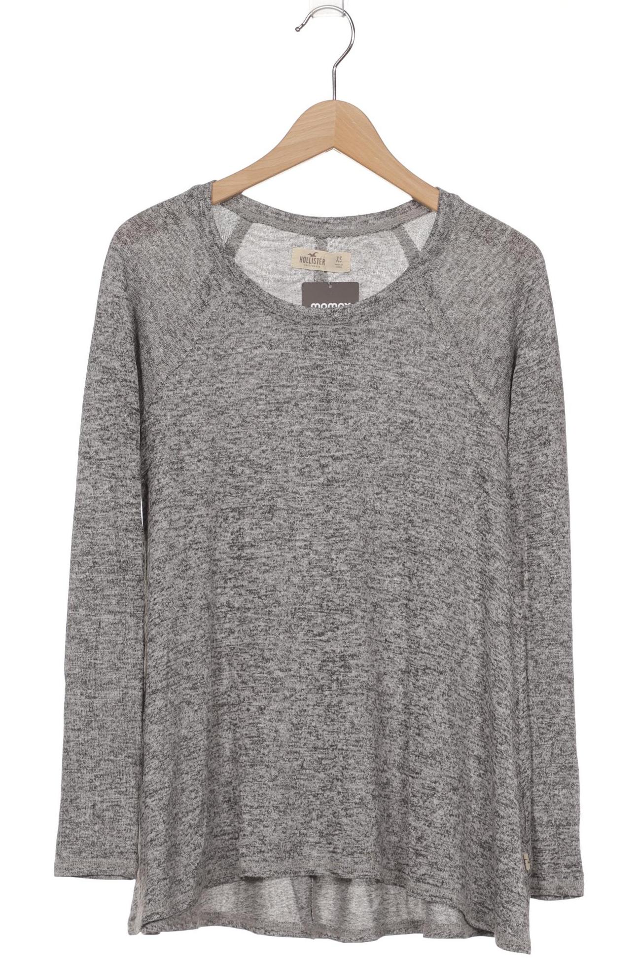 

Hollister Damen Langarmshirt, grau, Gr. 34